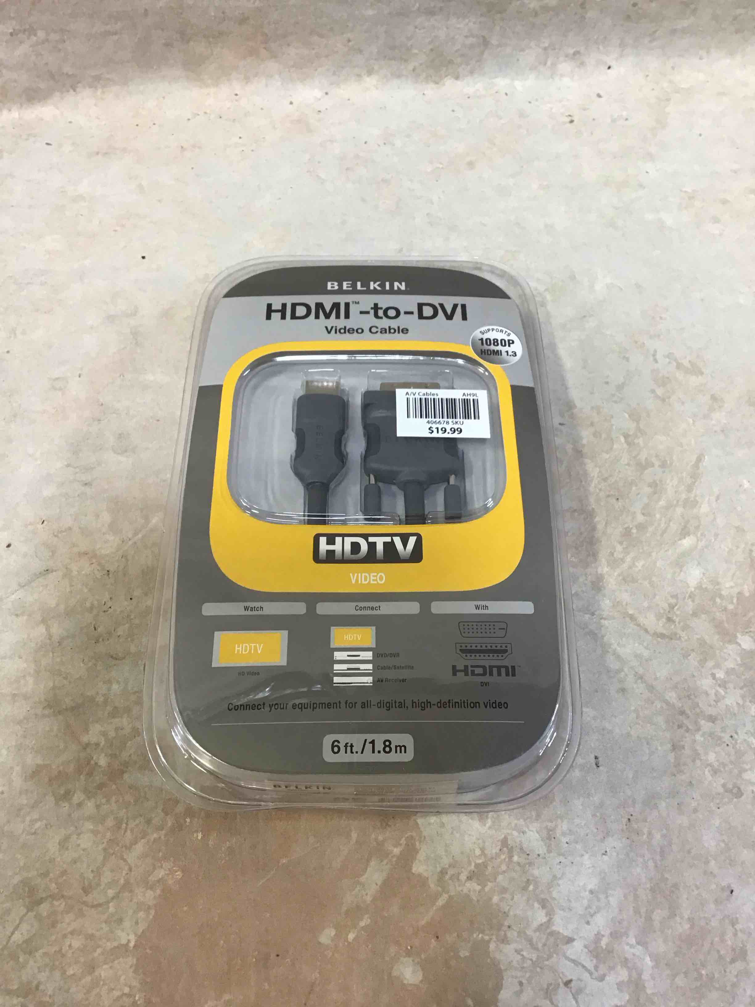 Condition photo showing New/Like New for belkin hdmi to dvi-d cable