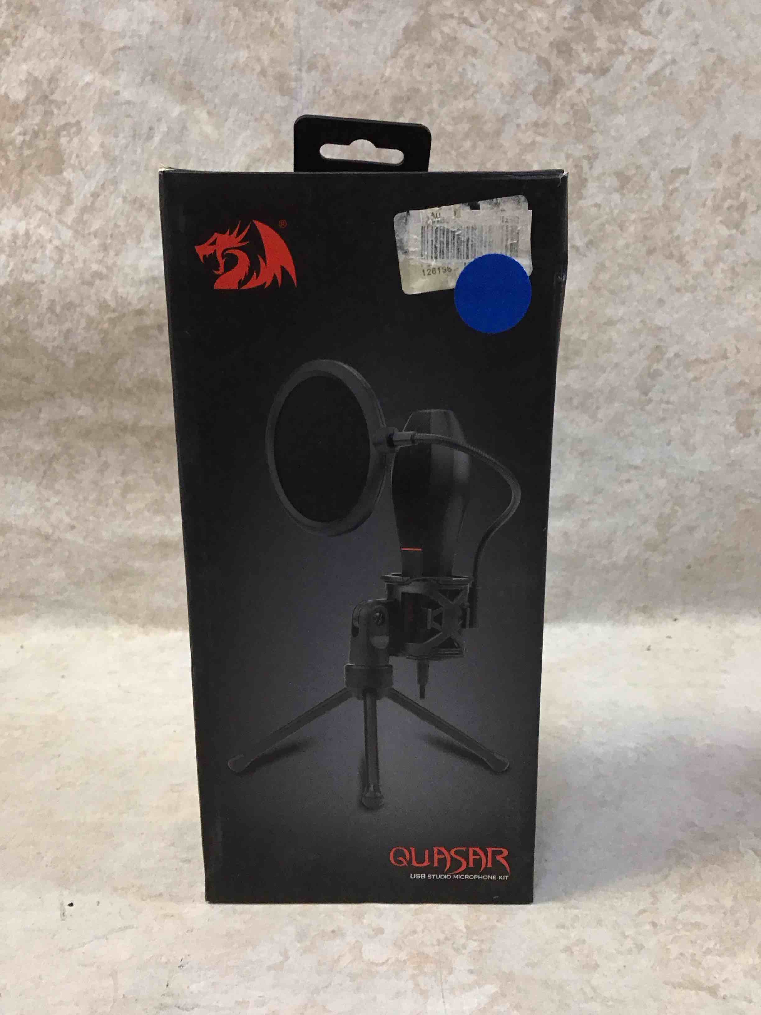 Condition photo showing New/Like New for redragon quasar usb studio mic kit