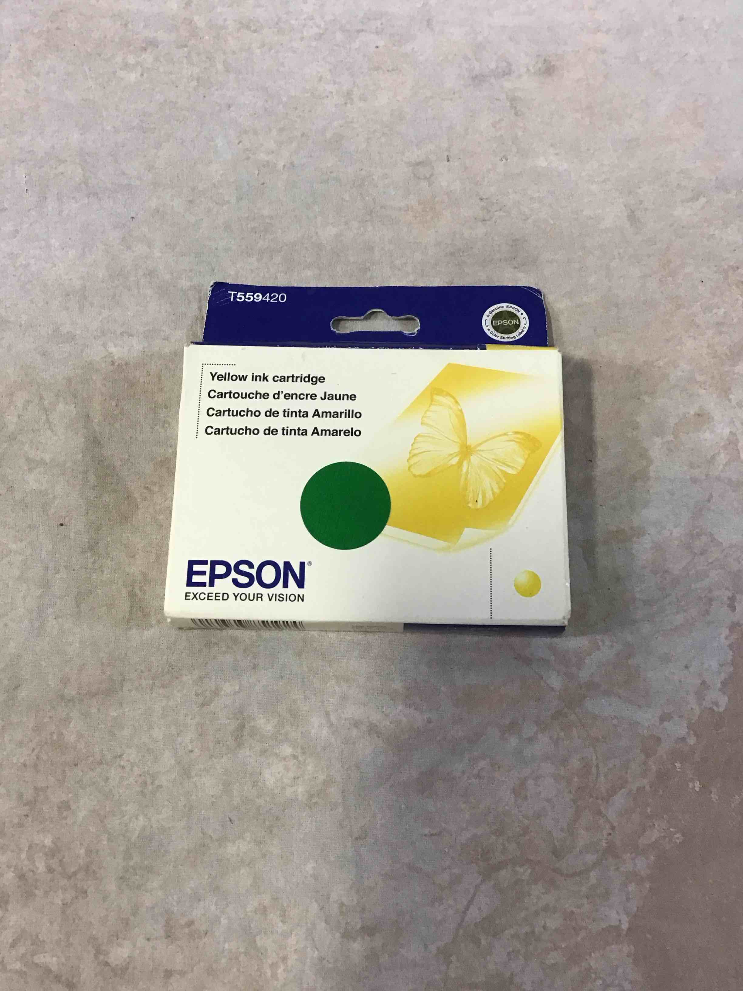 Condition photo showing New/Like New for epson t559420 ink, yellow