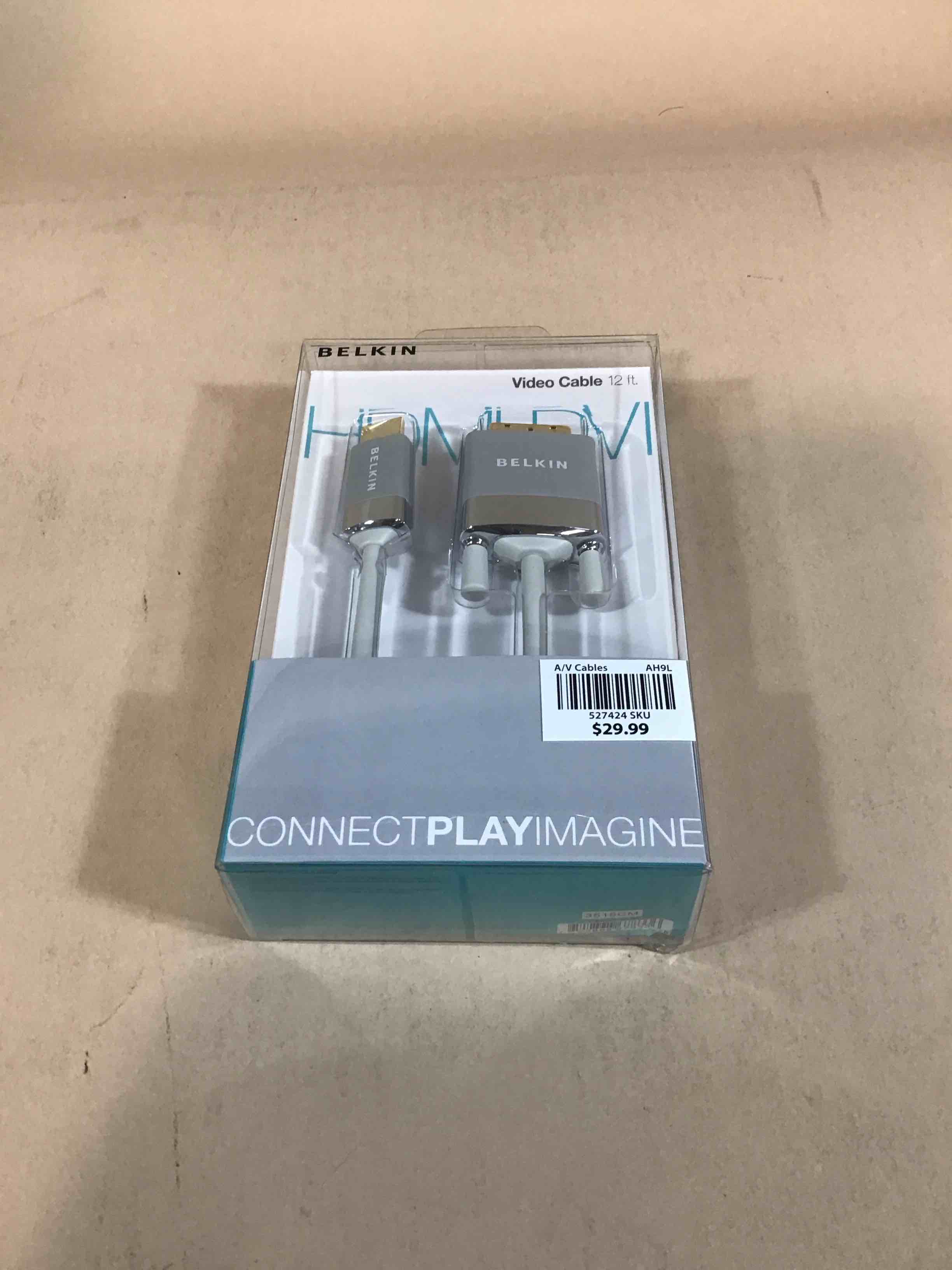 Belkin AV22401-12-WHT HDMI to DVI-D Cable Adapter