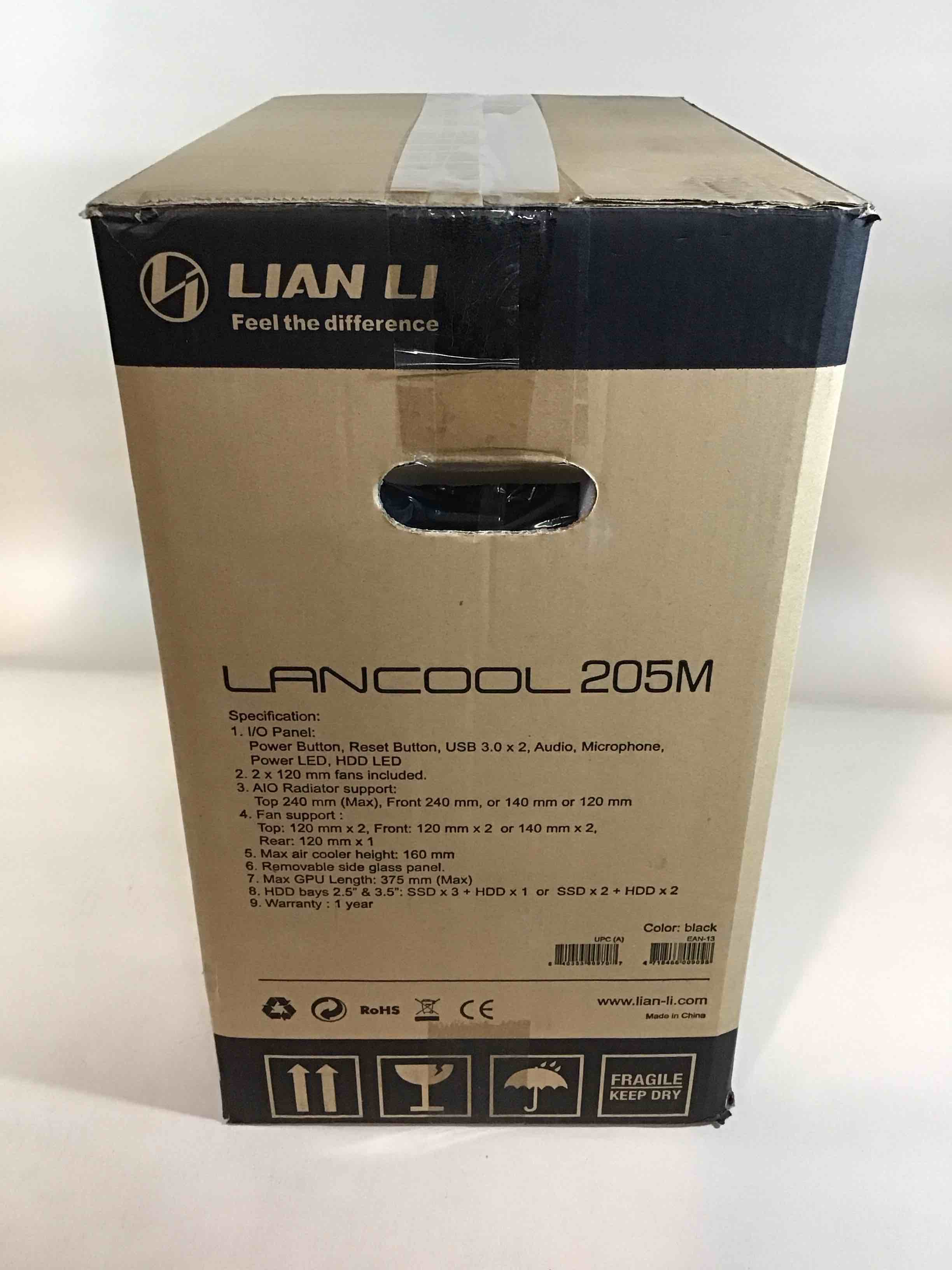 Condition photo showing New/Like New for lian li mid-tower chassis matx computer case pc gaming case w/tempered glass ...