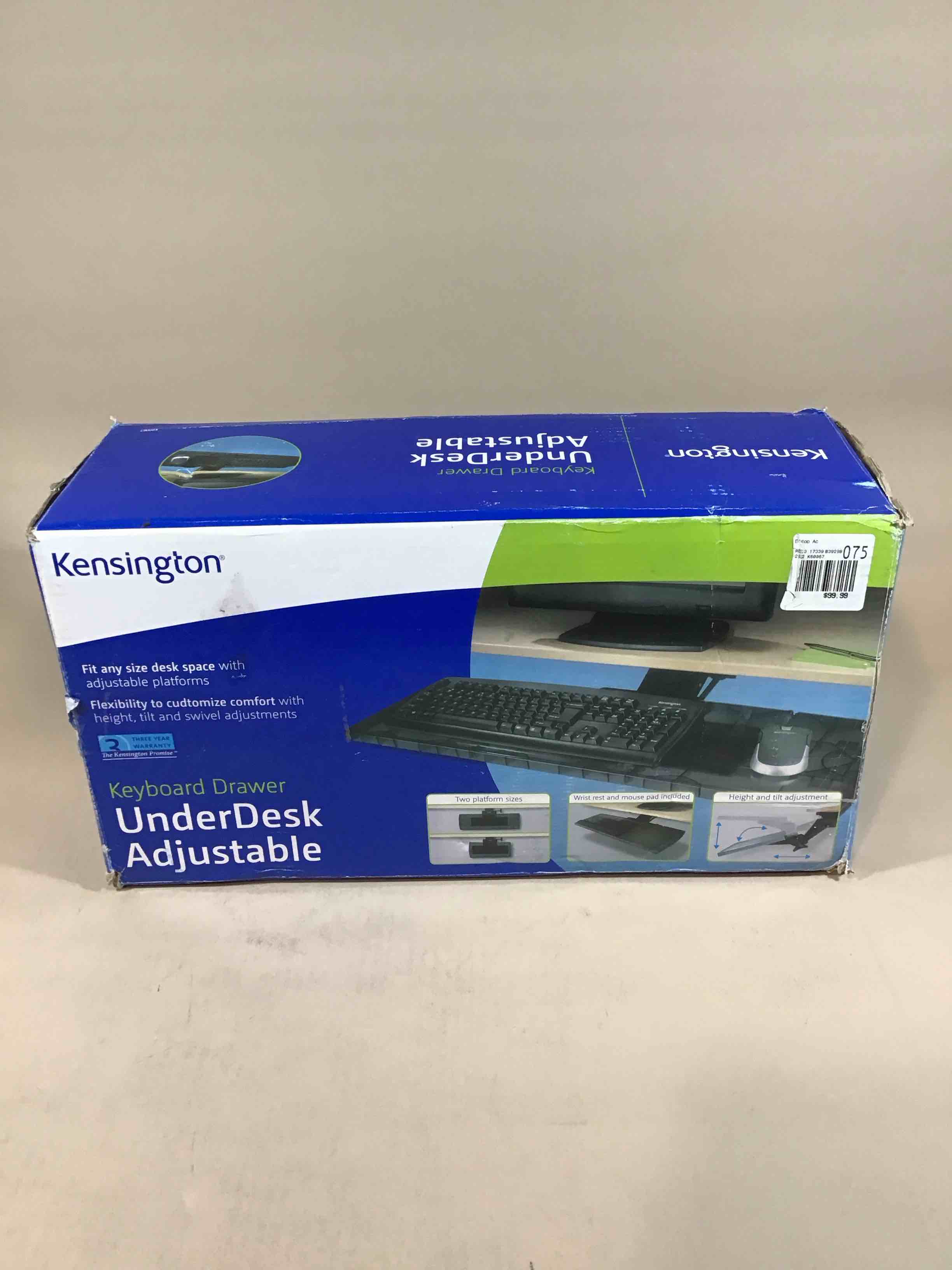 Kensington Underdesk Adjustable Keyboard Platform