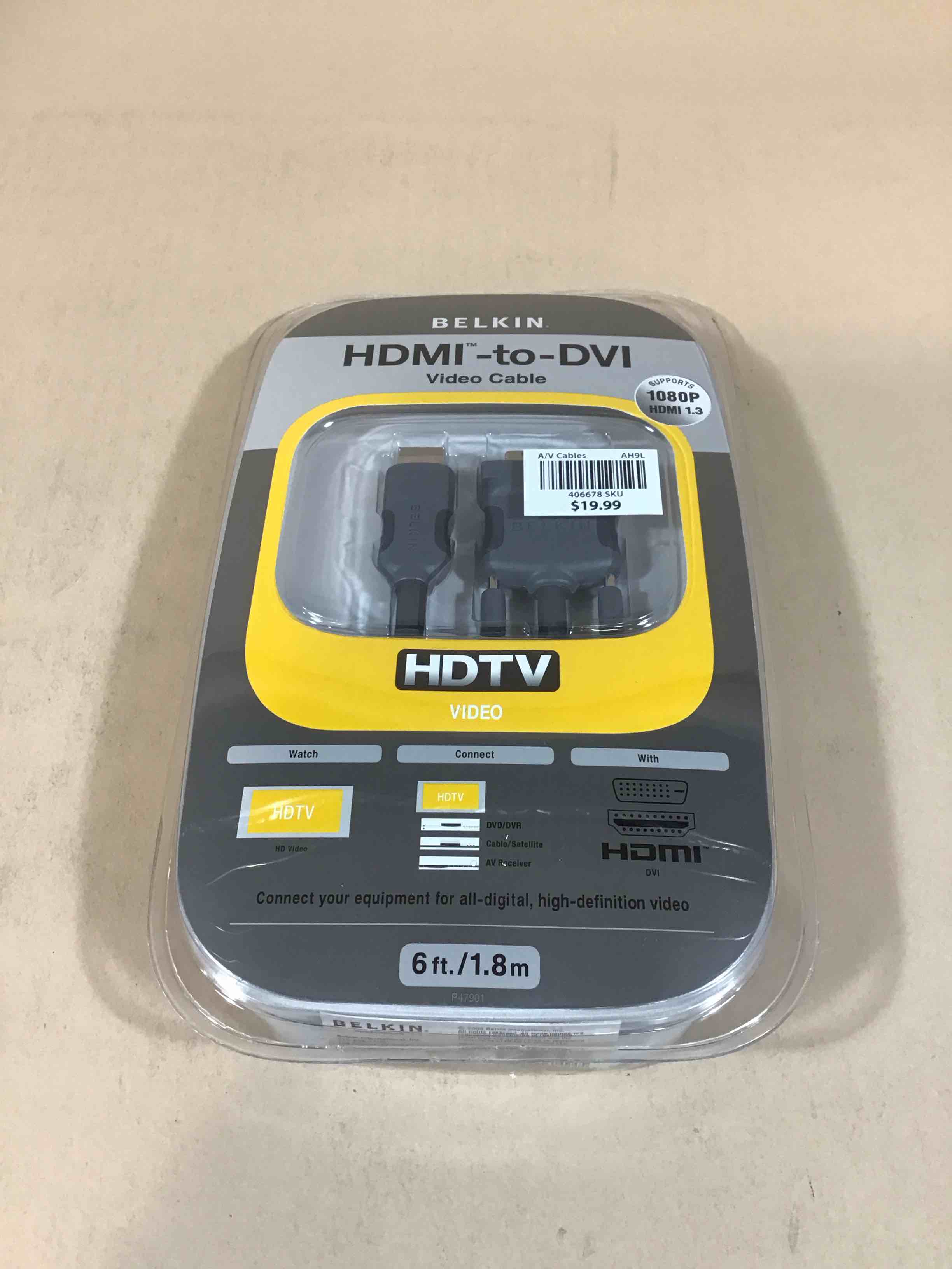 Condition photo showing New/Like New for belkin hdmi to dvi-d cable