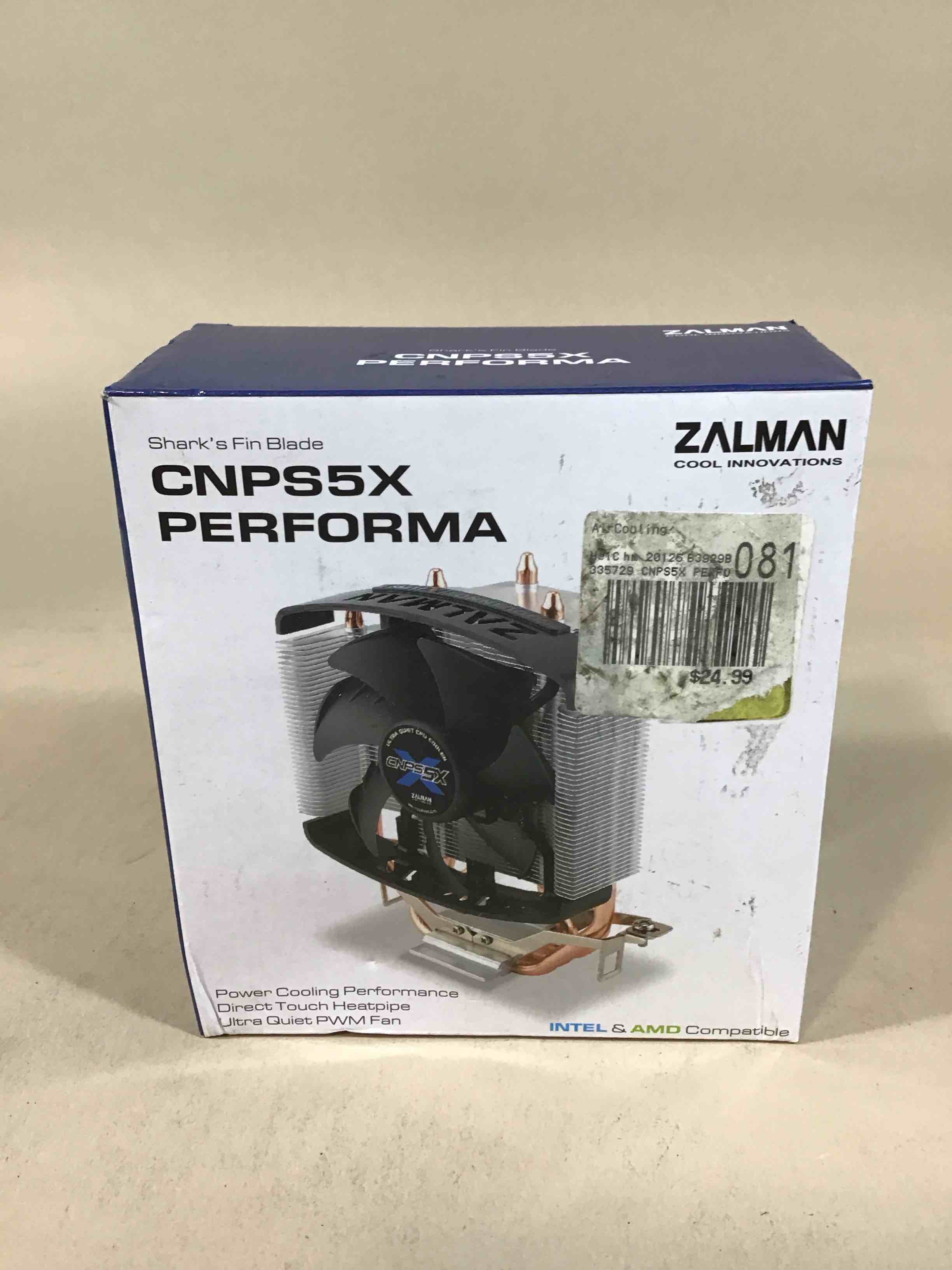 Condition photo showing Good Condition for zalman cnps5x performa cooling fan/heatsink
