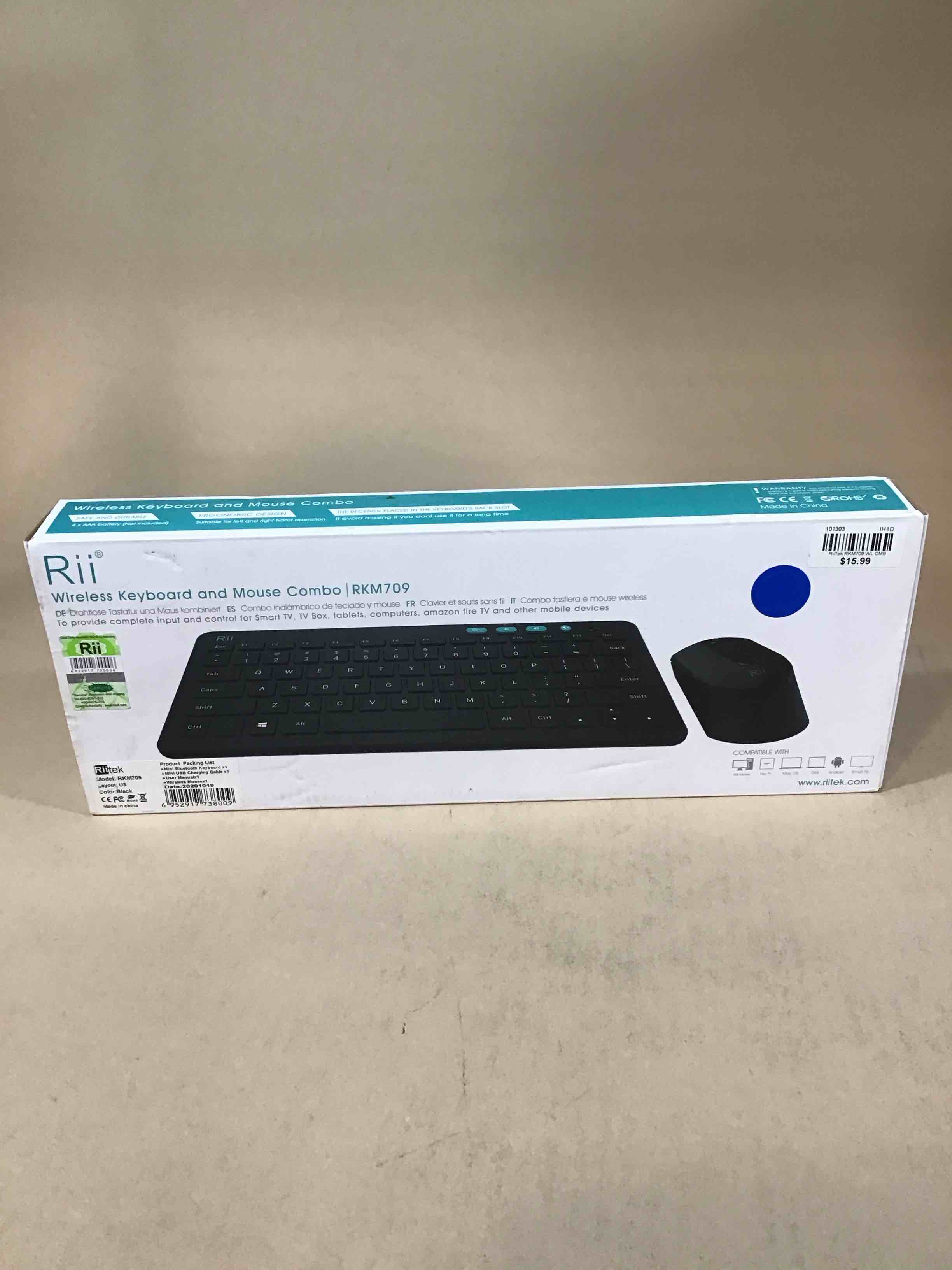 Condition photo showing Good Condition for rii wireless keyboard and mouse combo