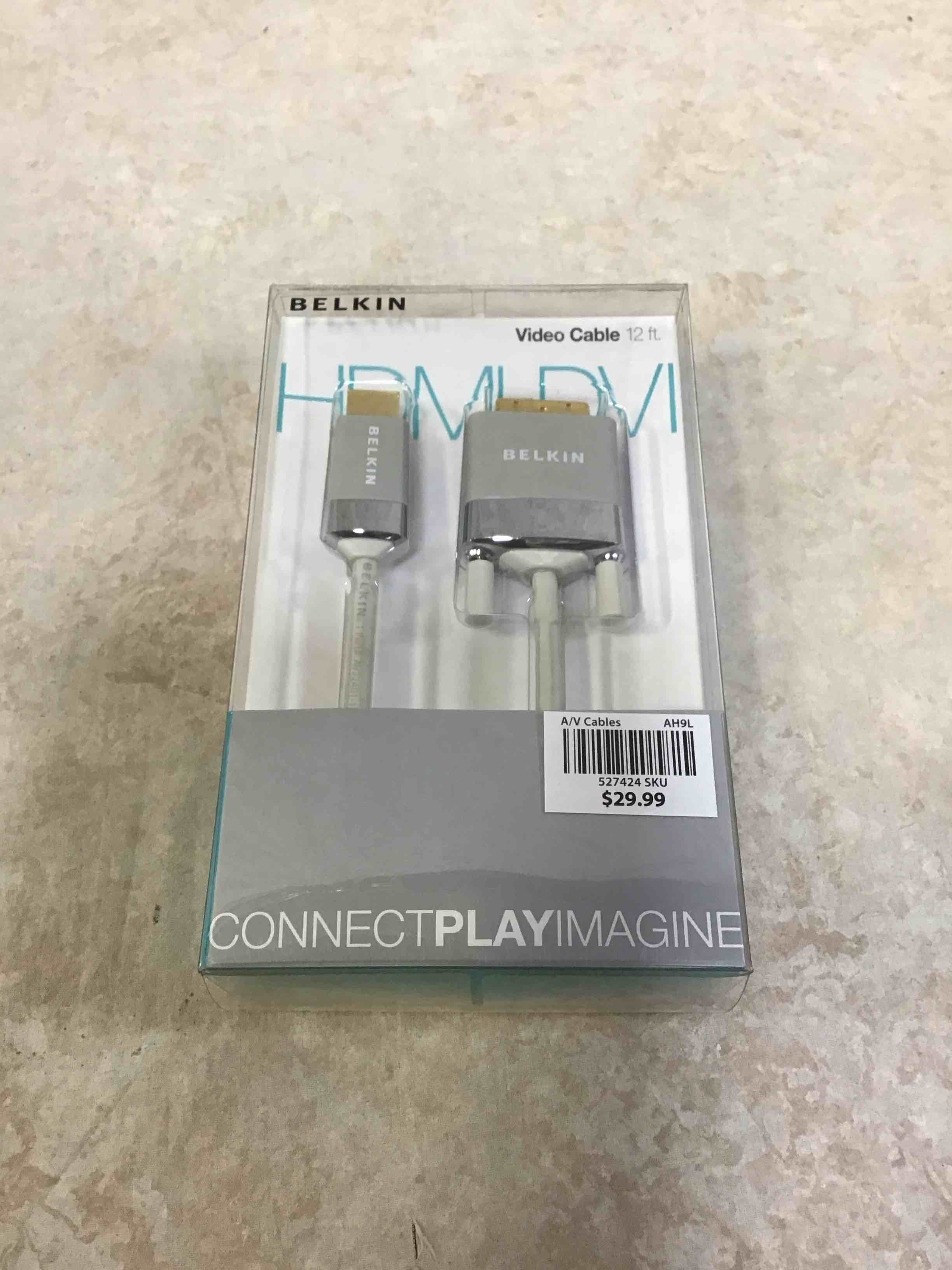 belkin av22401-12-wht hdmi to dvi-d cable adapter