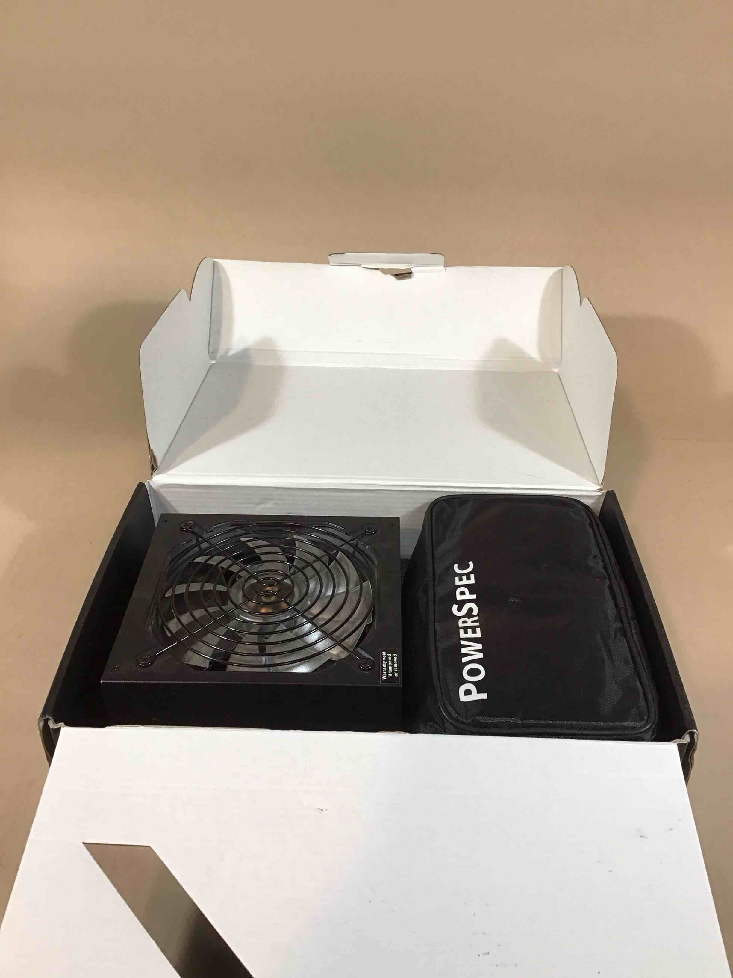 Condition photo showing Good Condition for powerspec 850 watt 80 plus gold fully modular atx power supply with rgb lighting fan active pfc sli crossfire ready gaming pc psu computer switching power supply  psx 850gfm