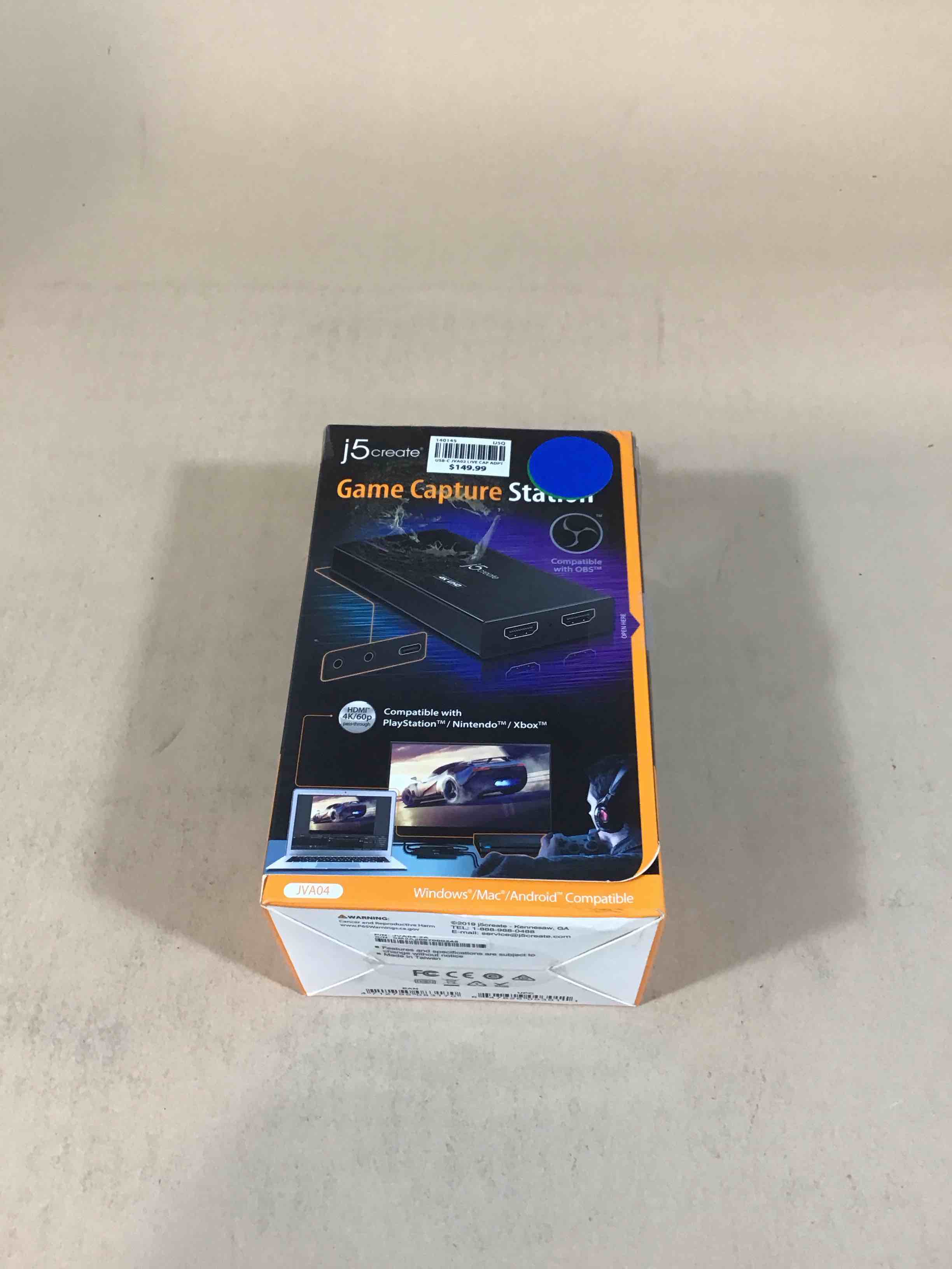 Condition photo showing Good Condition for j5create - hdmi to usb-c game capture station - black