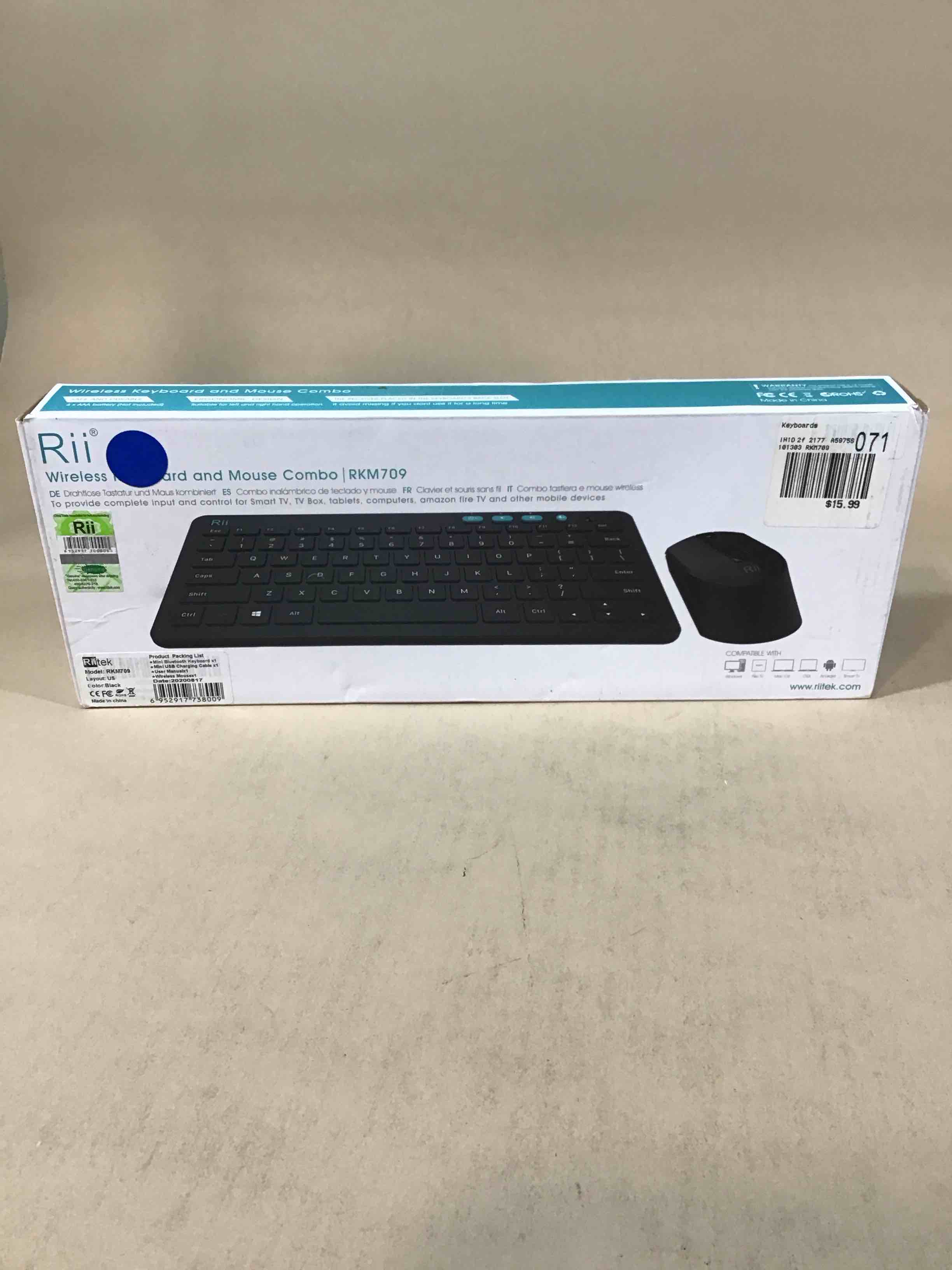 Condition photo showing Good Condition for rii wireless keyboard and mouse combo