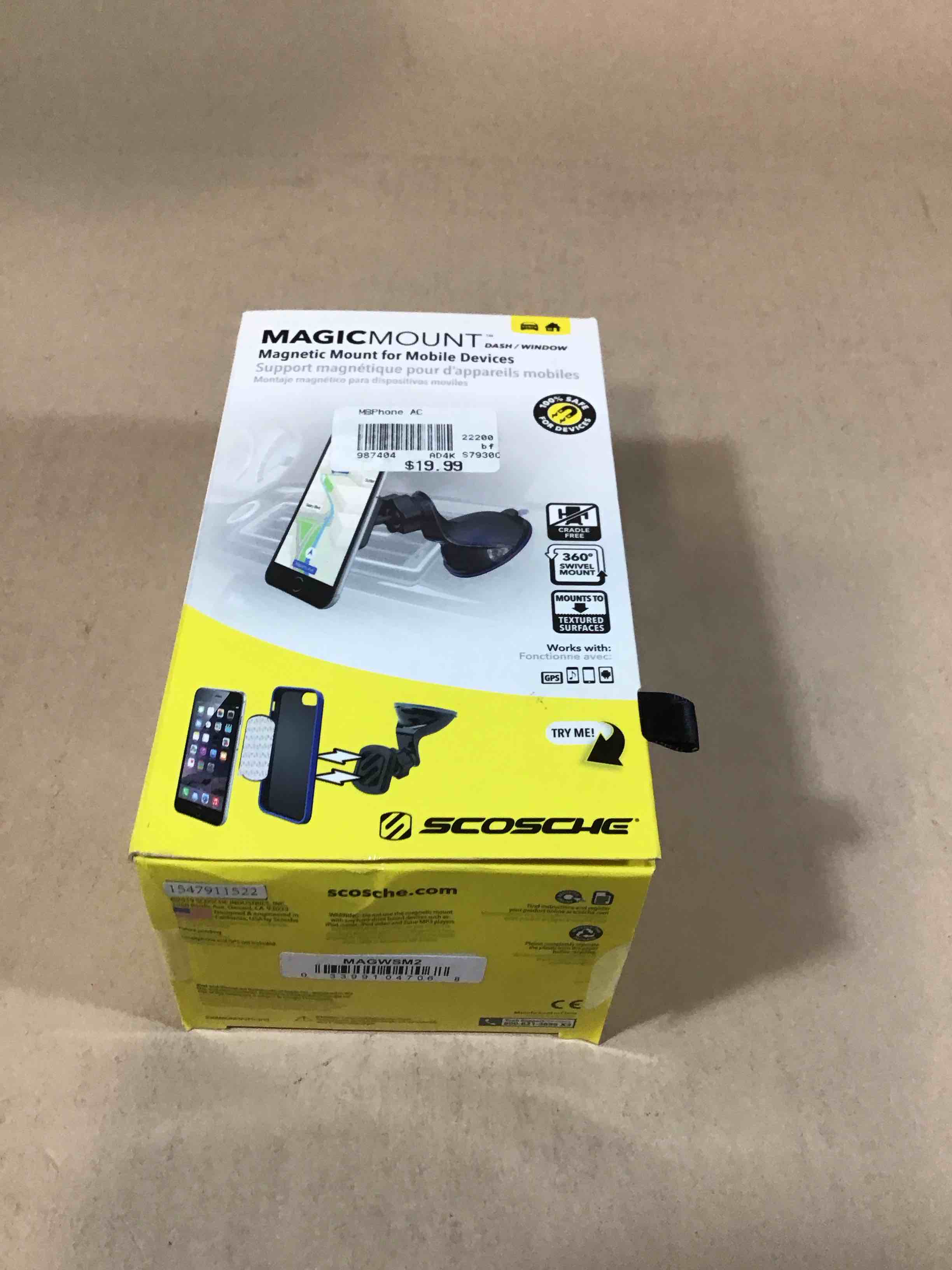 scosche magic mount window/dash mount magwsm2