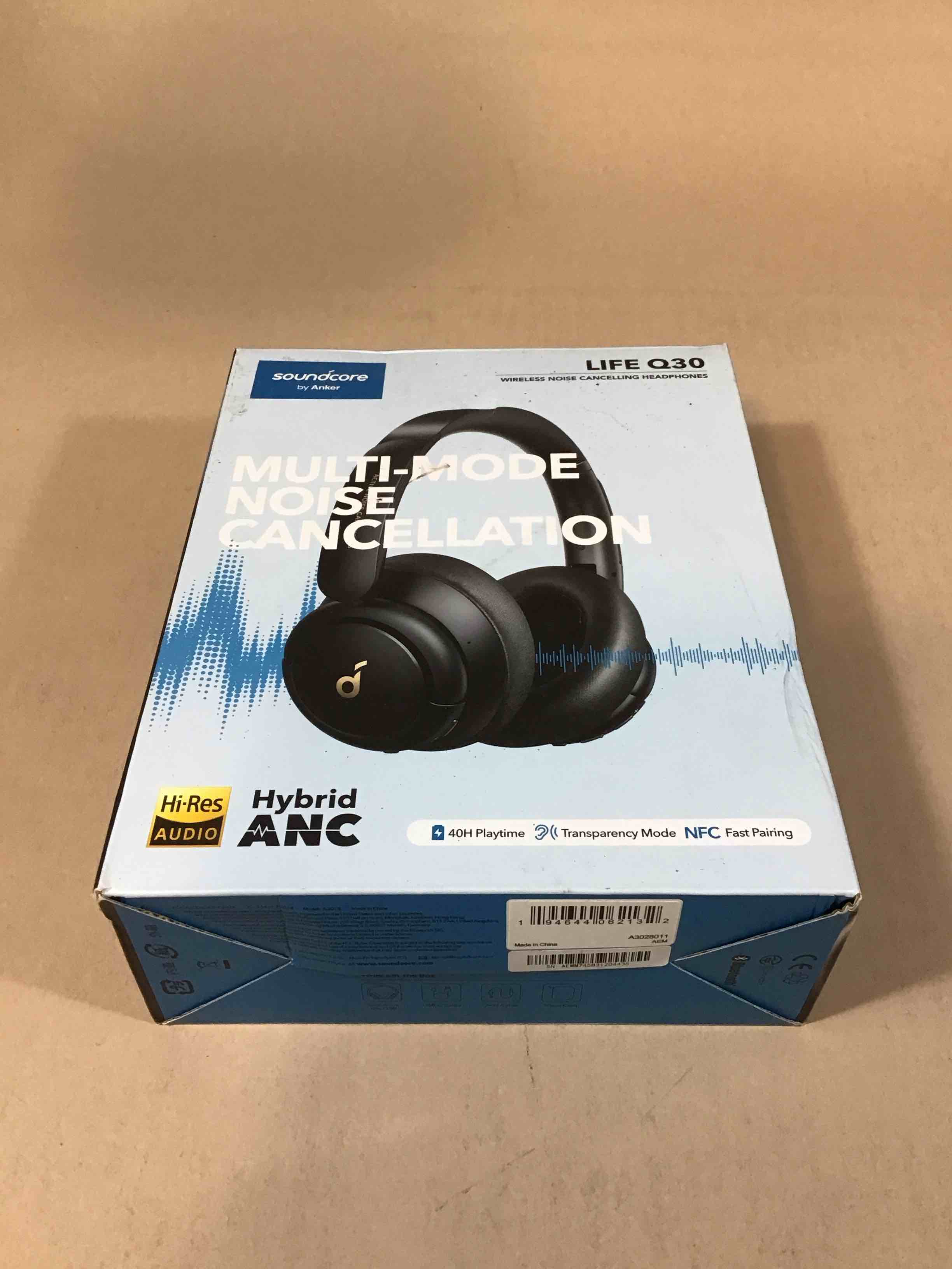 Condition photo showing Good Condition for soundcore q30 by anker  hybrid active noise cancelling headphones  multiple modes  hi-res audio  custom eq via app  50h playtime  comfortable fit  bluetooth  multipoint connection