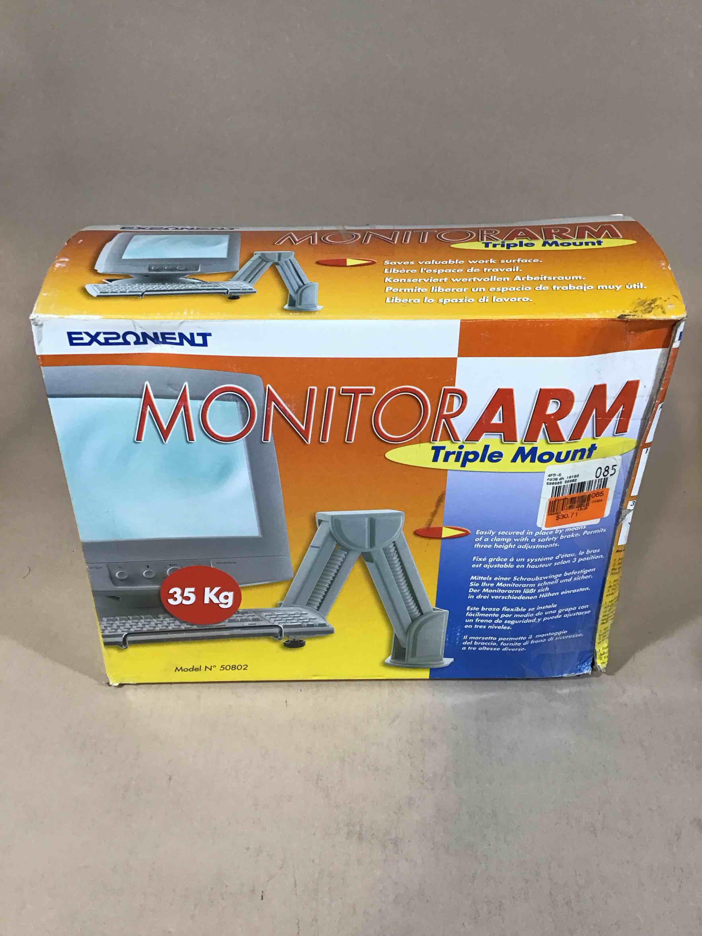 Condition photo showing New/Like New for exponent monitor arm triple mount