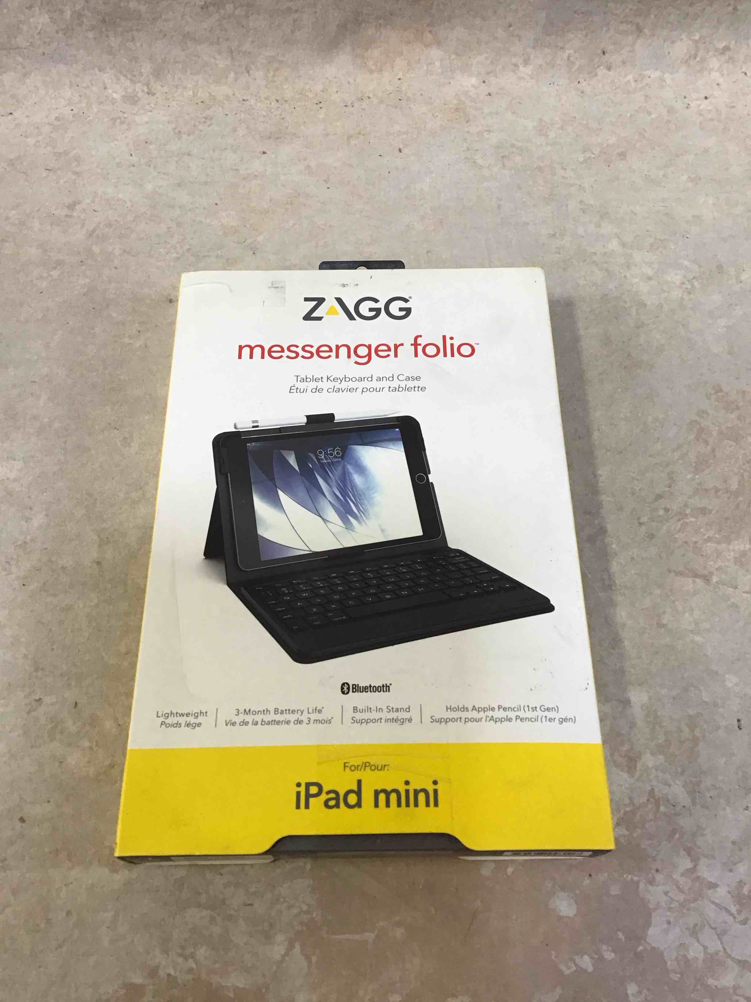 Condition photo showing Good Condition for zagg messenger folio keyboard/cover case (folio) apple ipad mini 3, ipad mini 2, ipad mini tablet