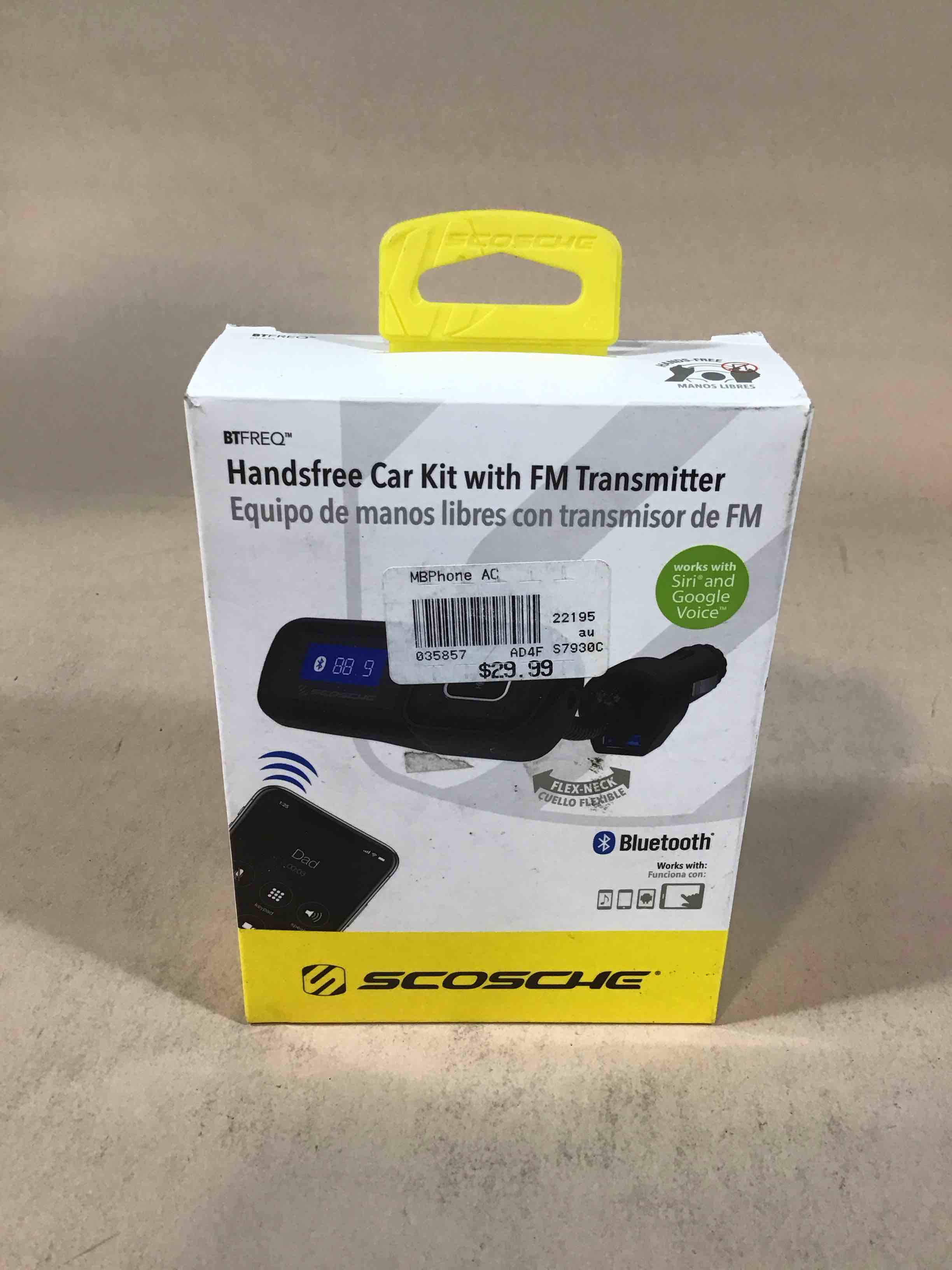 Scosche - Bluetooth hands-free / FM transmitter / charger for cellular phone  car audio  tablet