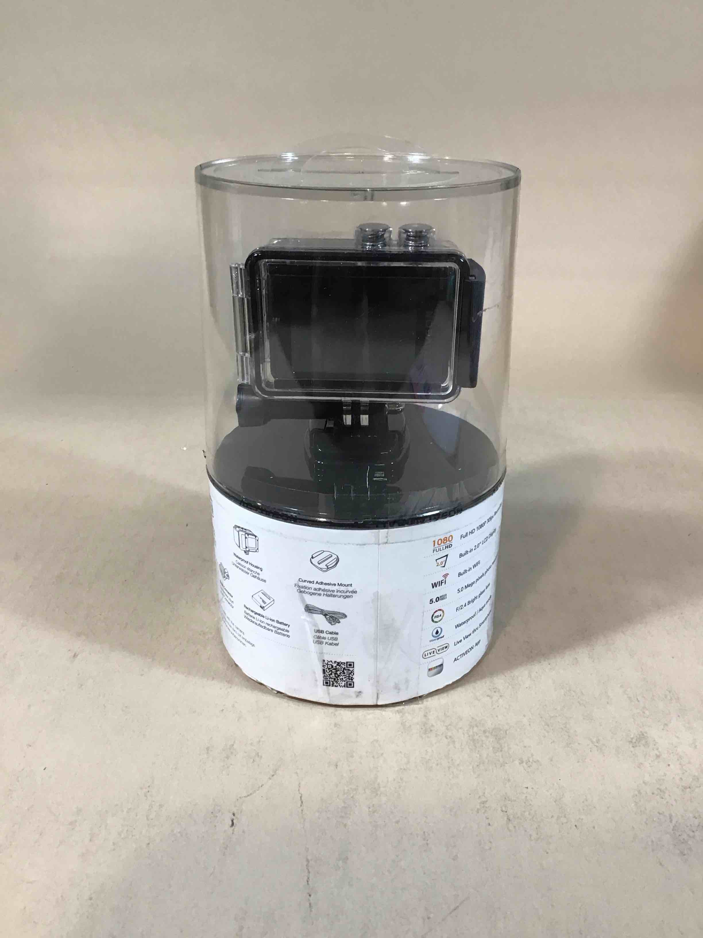 ACTIVEON CX Action Camera (1080p 30fps, 5MP CMOS Sensor) - LCD - Waterproof Housing -
