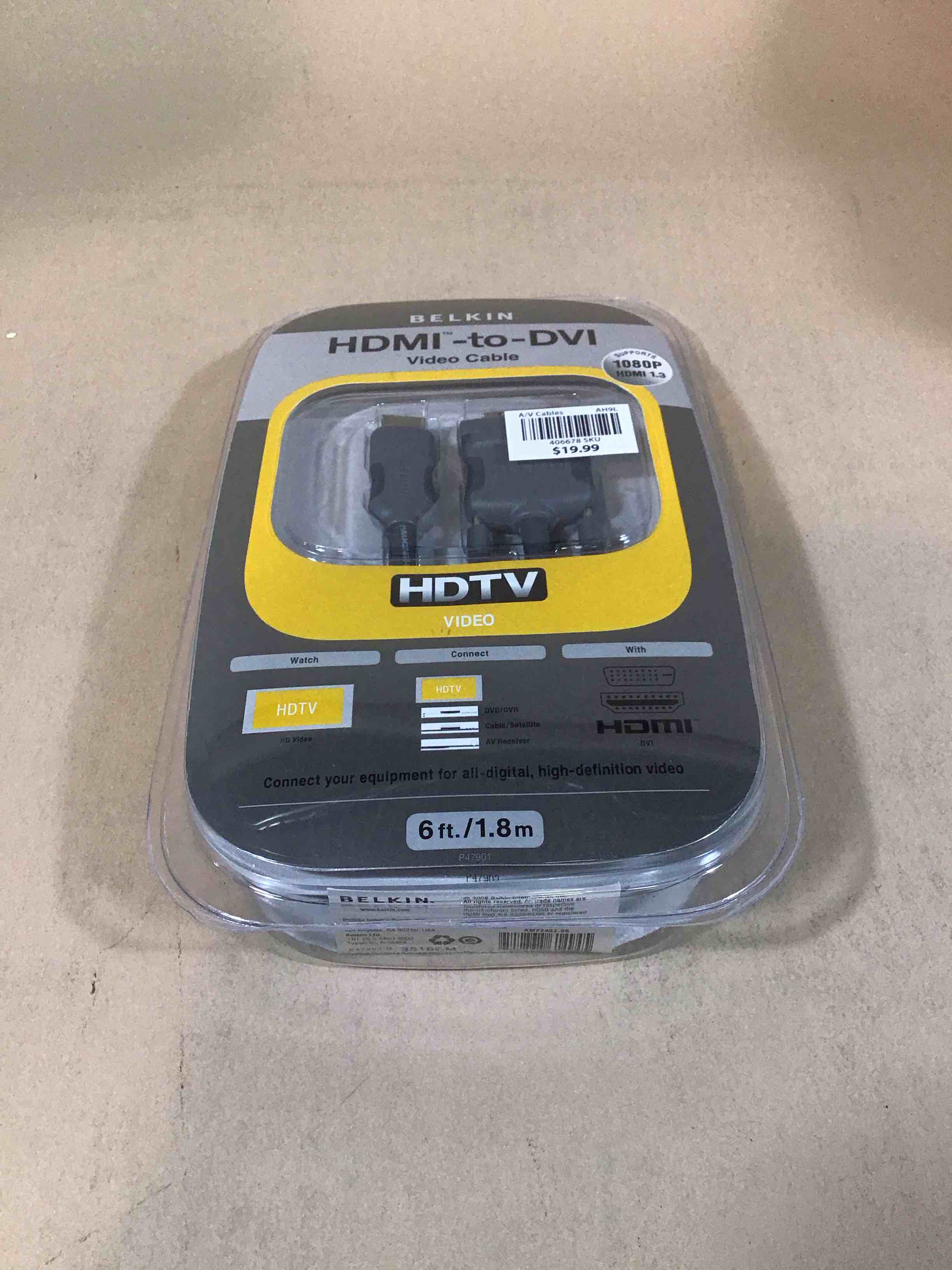Belkin HDMi to DVI-D Cable