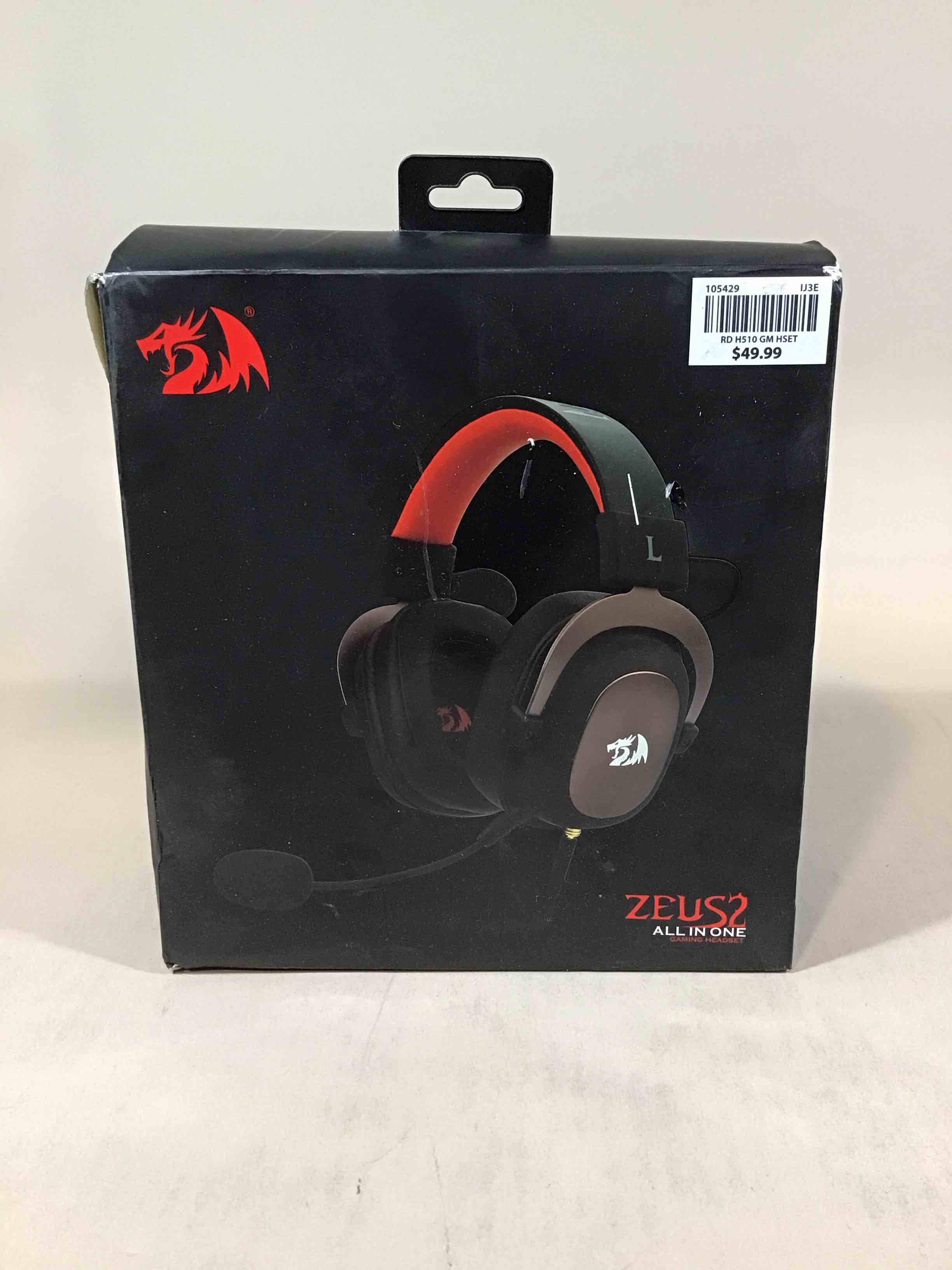 redragon h510 zeus-x rgb wired gaming headset 53mm usb powered for pc/ps4/ns