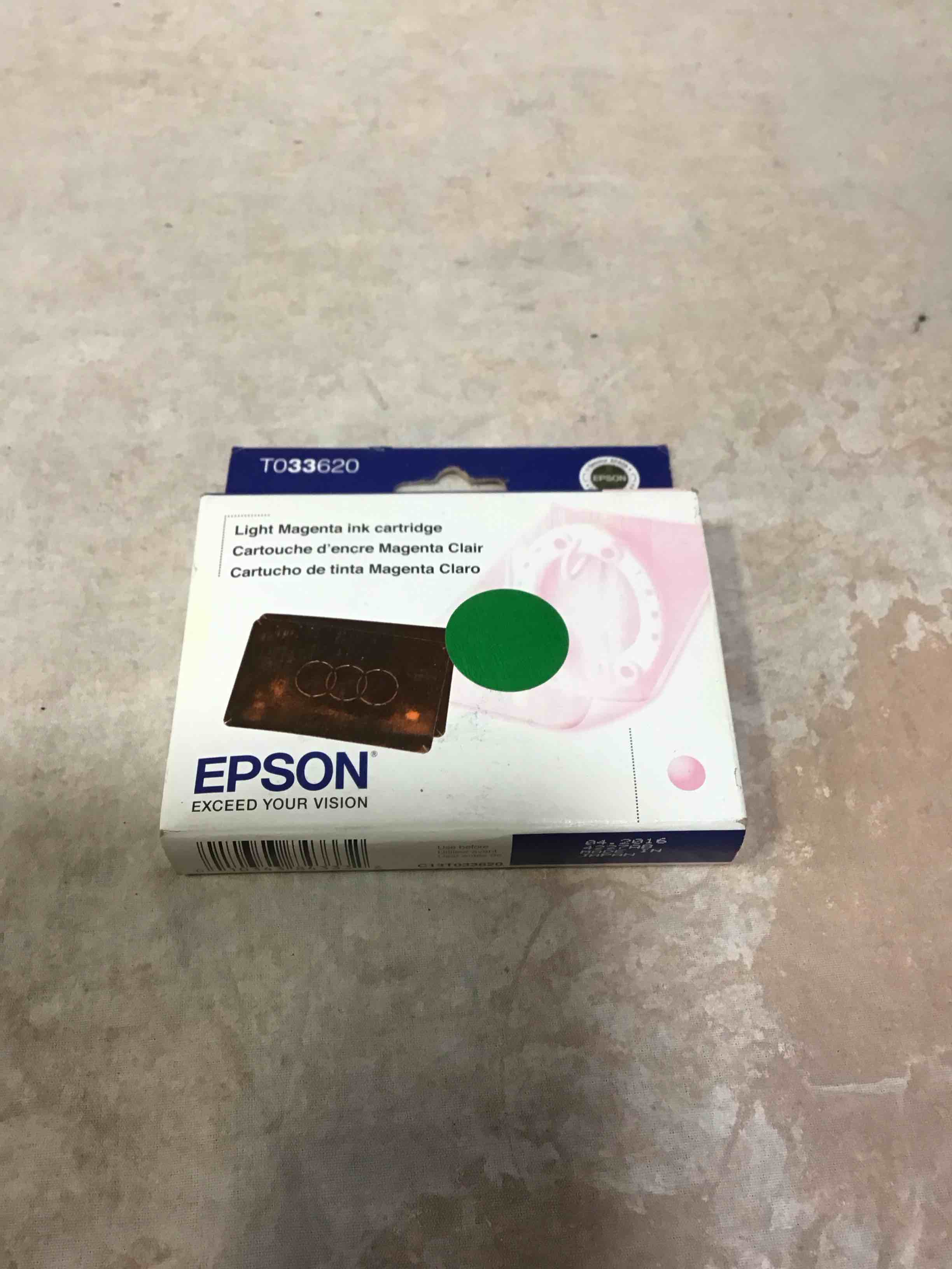 epson t033620 durabrite ink, 440 page-yield, light magenta