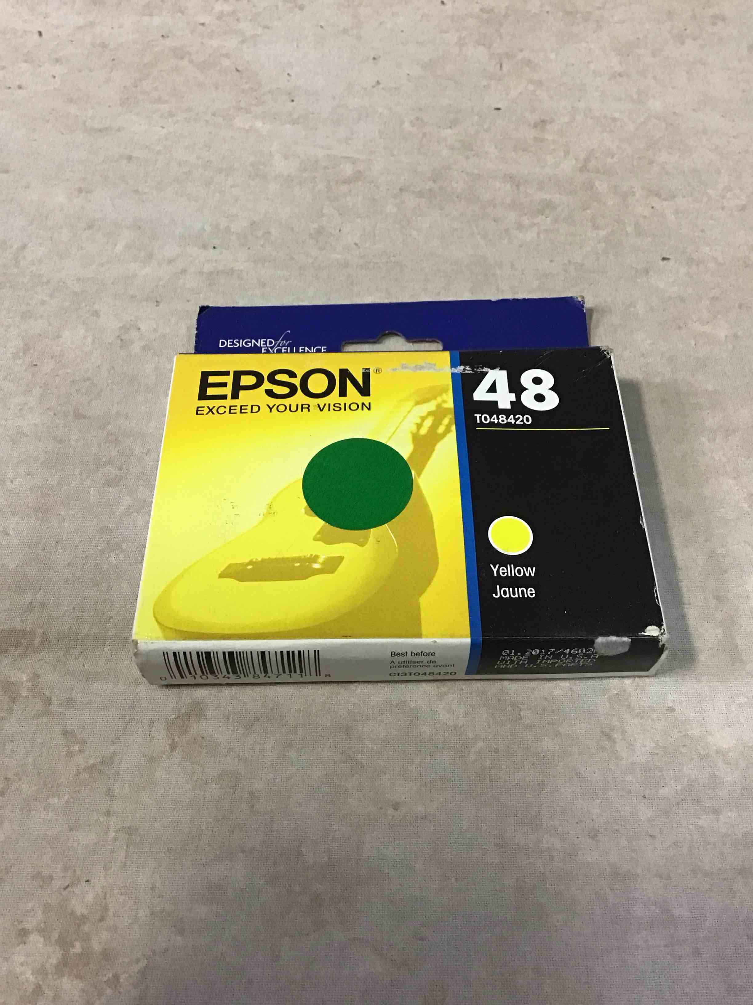 Condition photo showing New/Like New for epson epst048420s t0484 yellow ink cartridge 1 each
