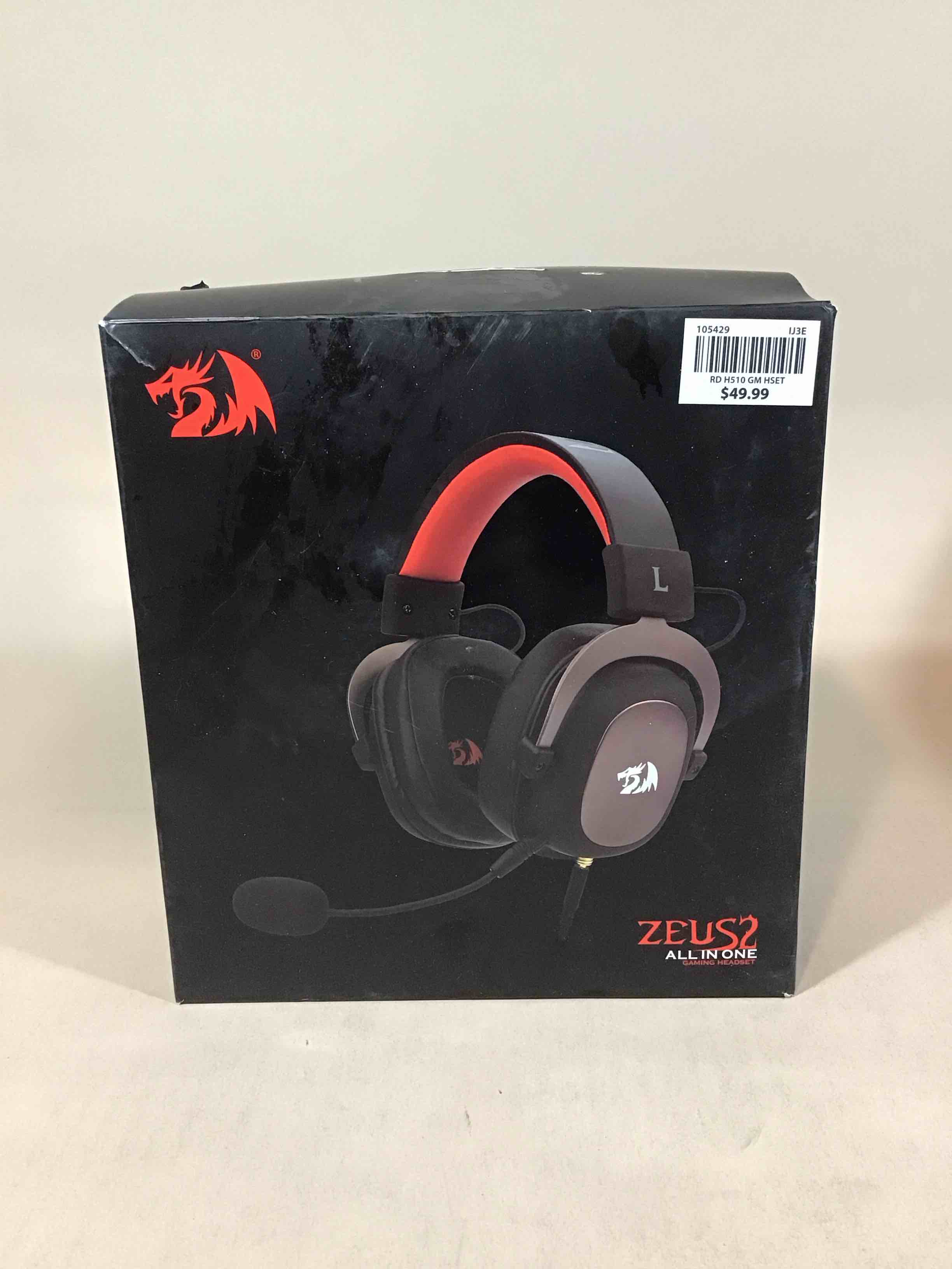 redragon h510 zeus-x rgb wired gaming headset 53mm usb powered for pc/ps4/ns