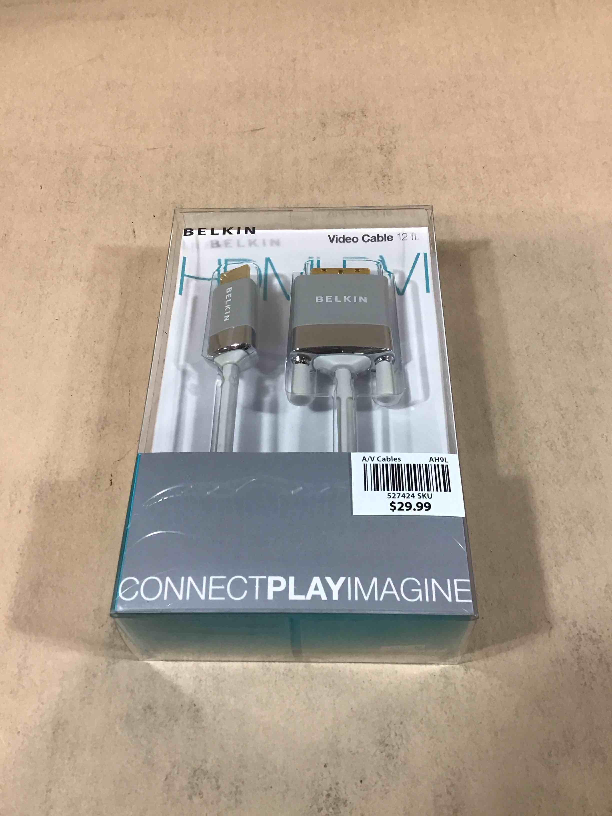 Belkin AV22401-12-WHT HDMI to DVI-D Cable Adapter