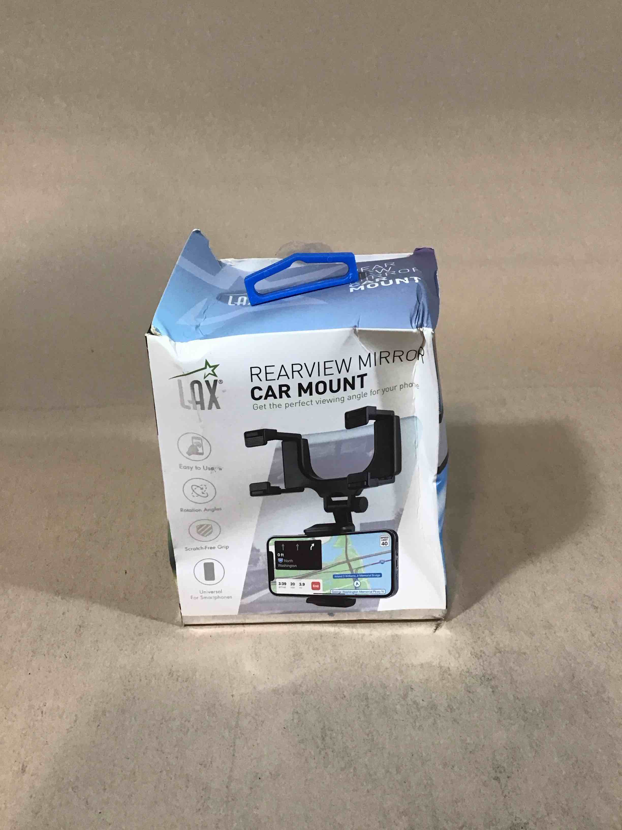 lax rearview mirror car mount