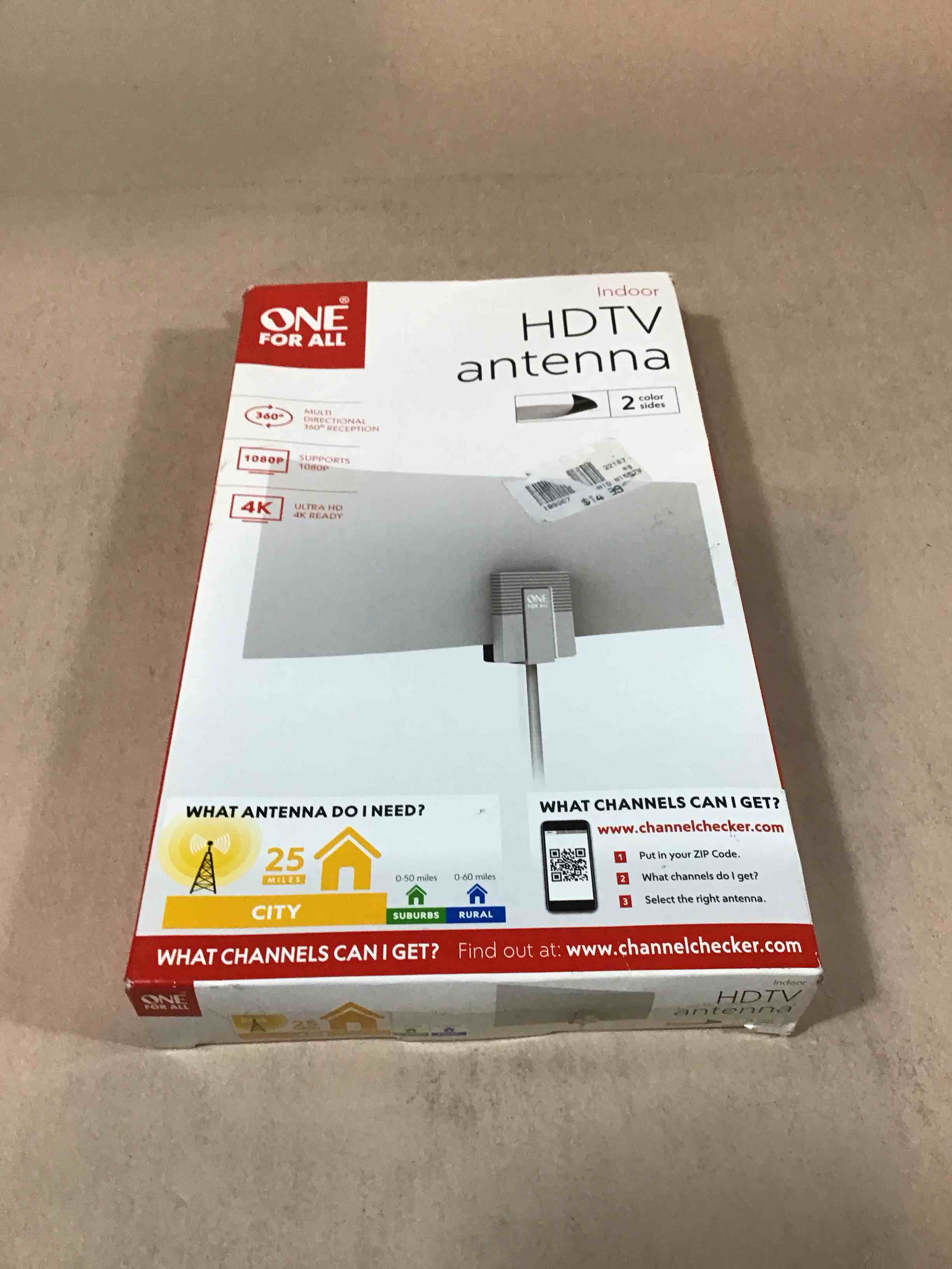 one for all 14503 indoor flat hdtv antenna