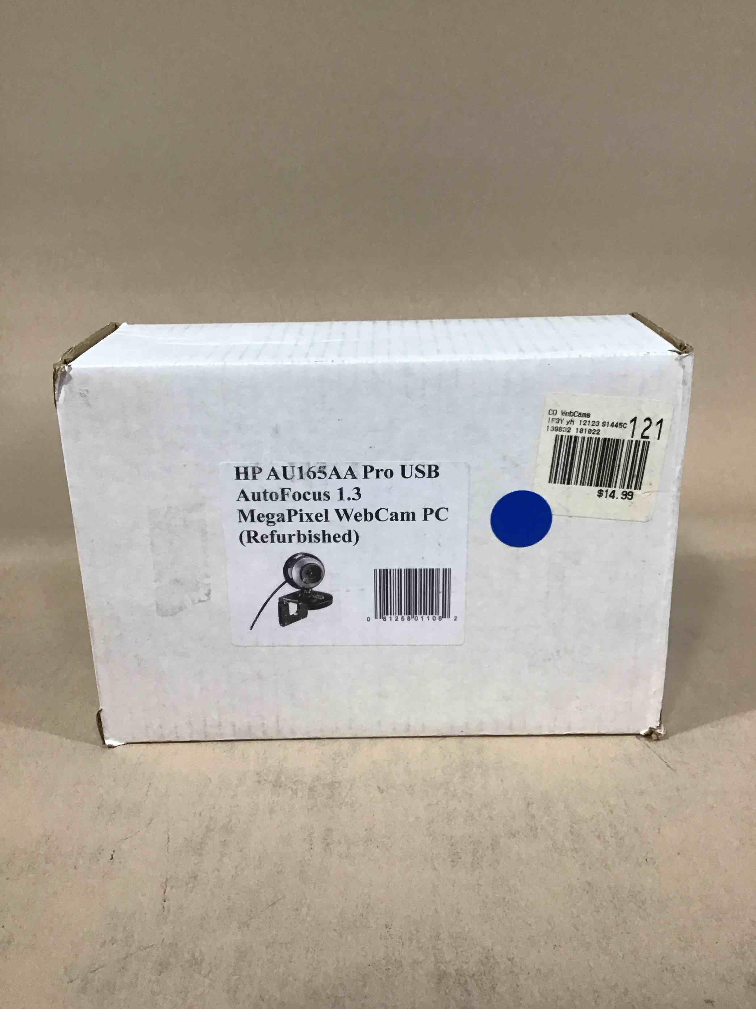 Hp Pro Webcam Usb 640x480 2mp 30fps Au165aaaba