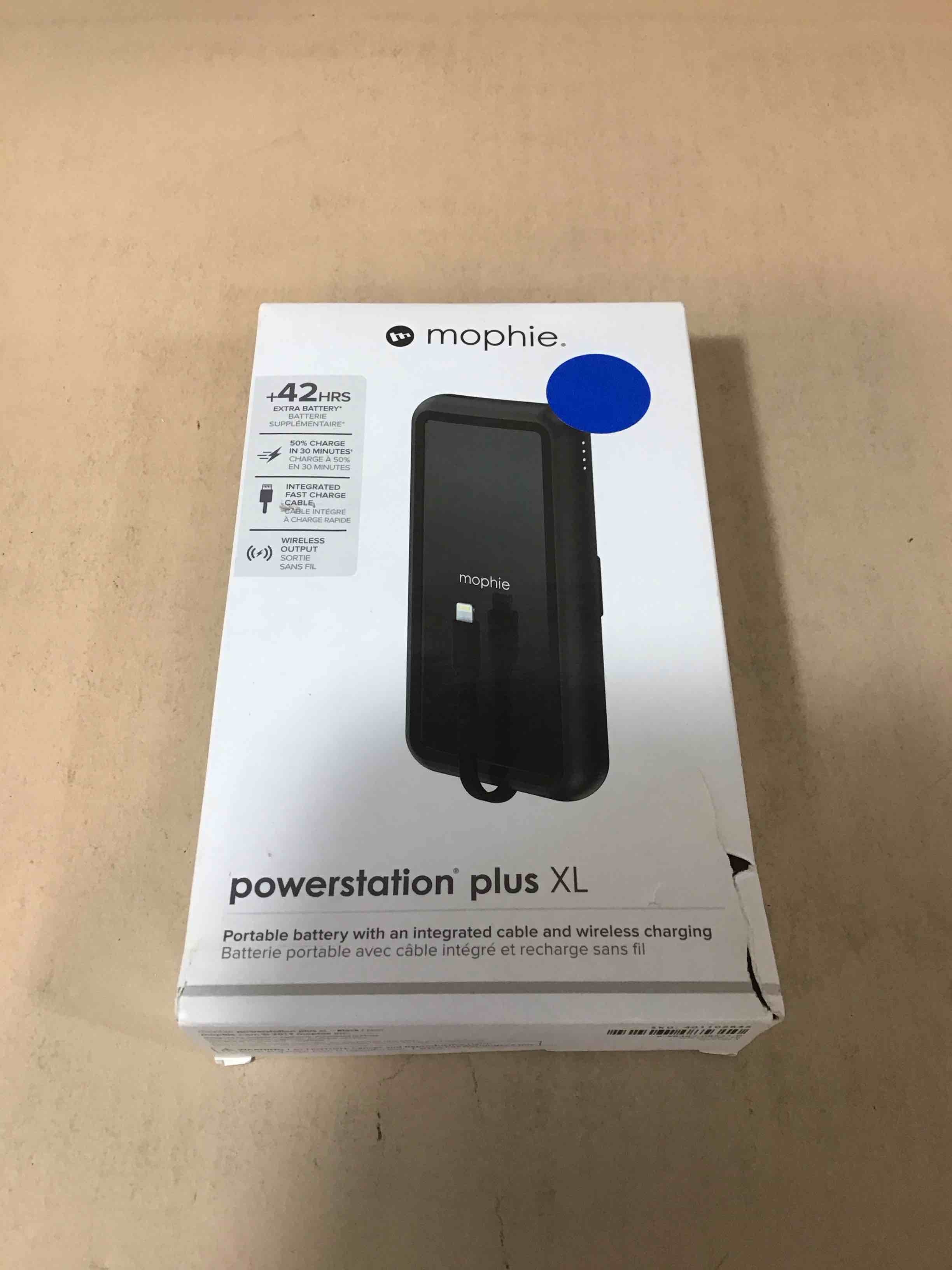 Mophie Powerstation Plus XL Portable Battery & Wireless Charger 8K Black