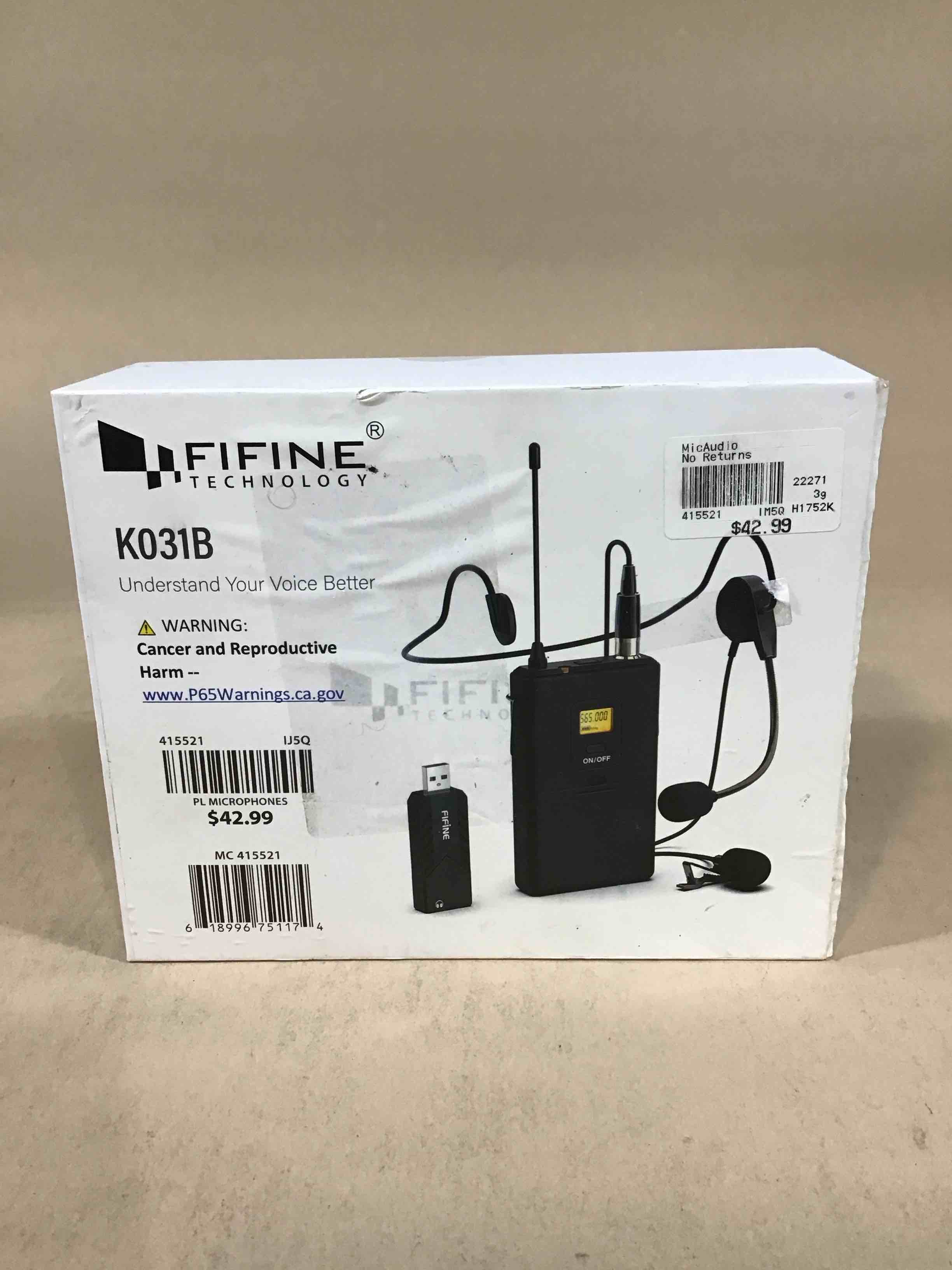 Condition photo showing Good Condition for fifine k031b microphone 