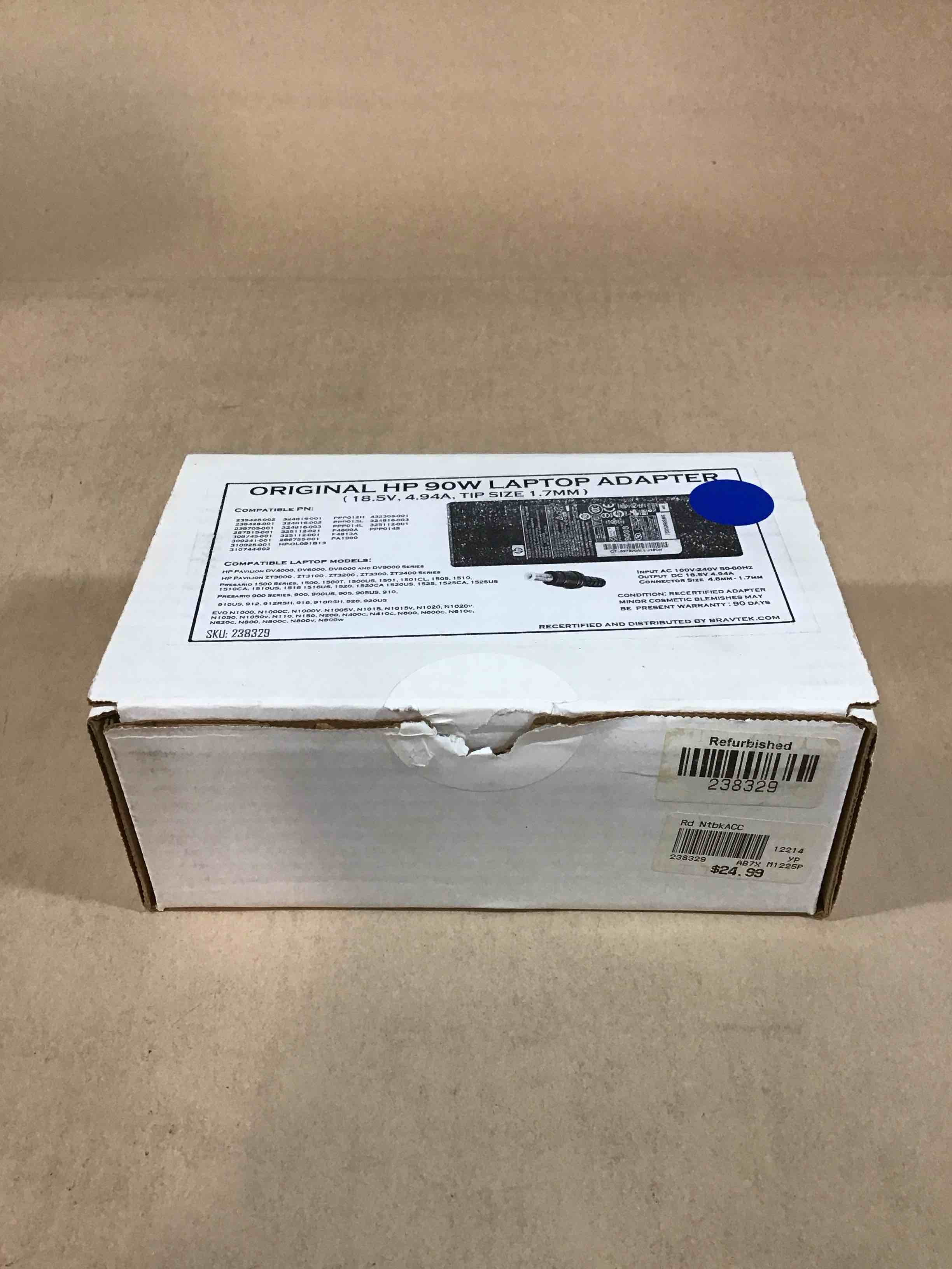 original hp 90w laptop adapter