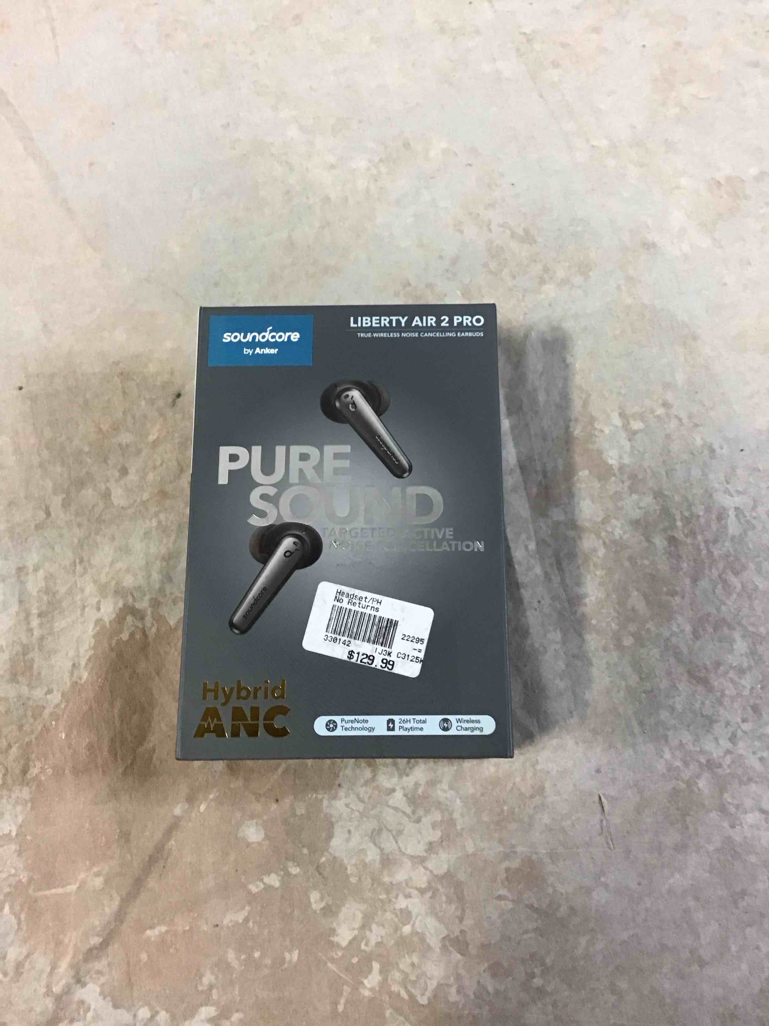 soundcore by anker liberty air 2 pro true wireless bluetooth noise cancelling earbuds - black