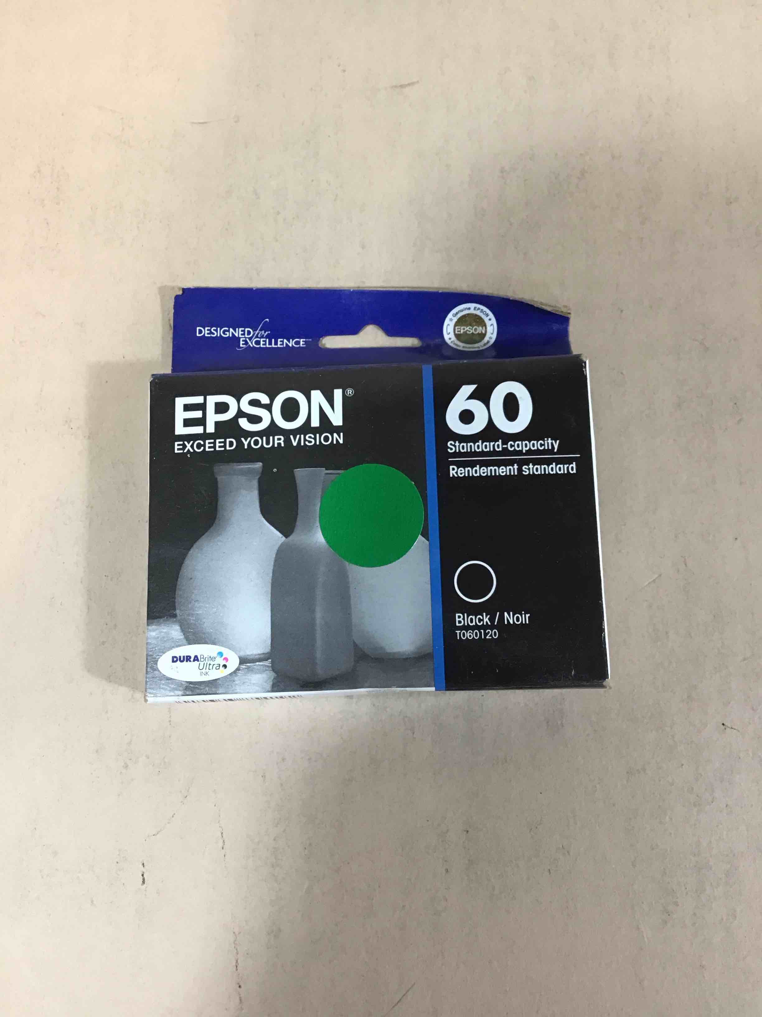 epson 60 durabrite ultra ink standard capacity black cartridge (t060120-s) works with stylus c-68  c-88  c-88+  cx-3800  cx-3810  cx-4200  cx-4800  cx-5800f  cx-7800