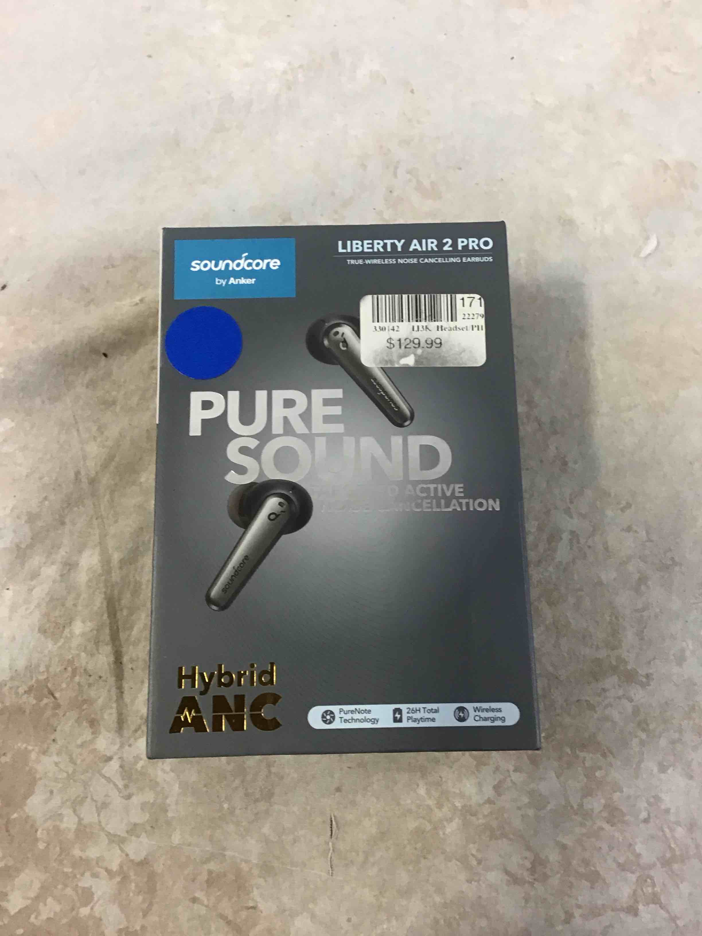 soundcore by anker liberty air 2 pro true wireless bluetooth noise cancelling earbuds - black