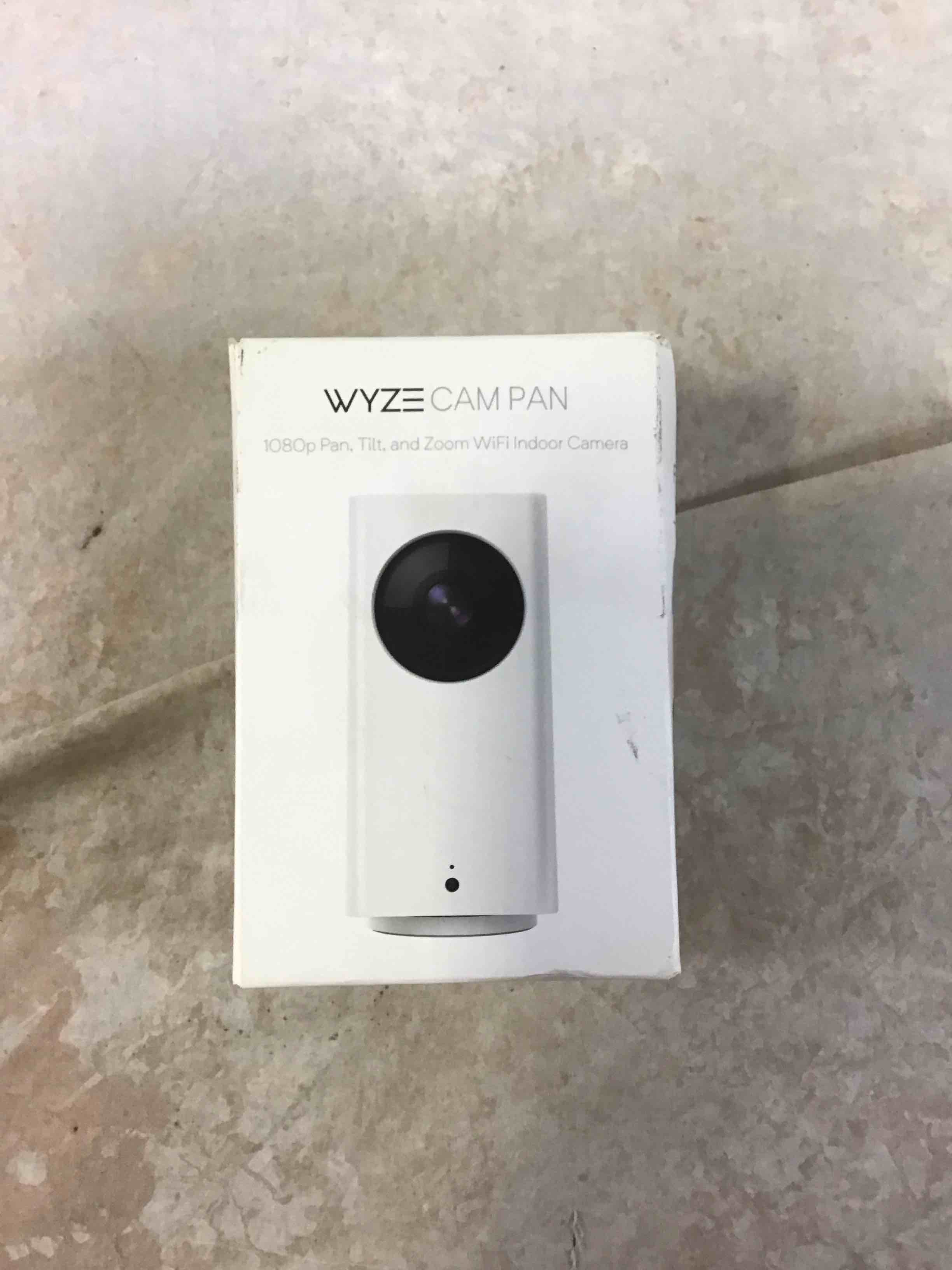 wyze cam pan 1080p pan/tilt/zoom wifi indoor smart home security camera with night vision 2-way audio
