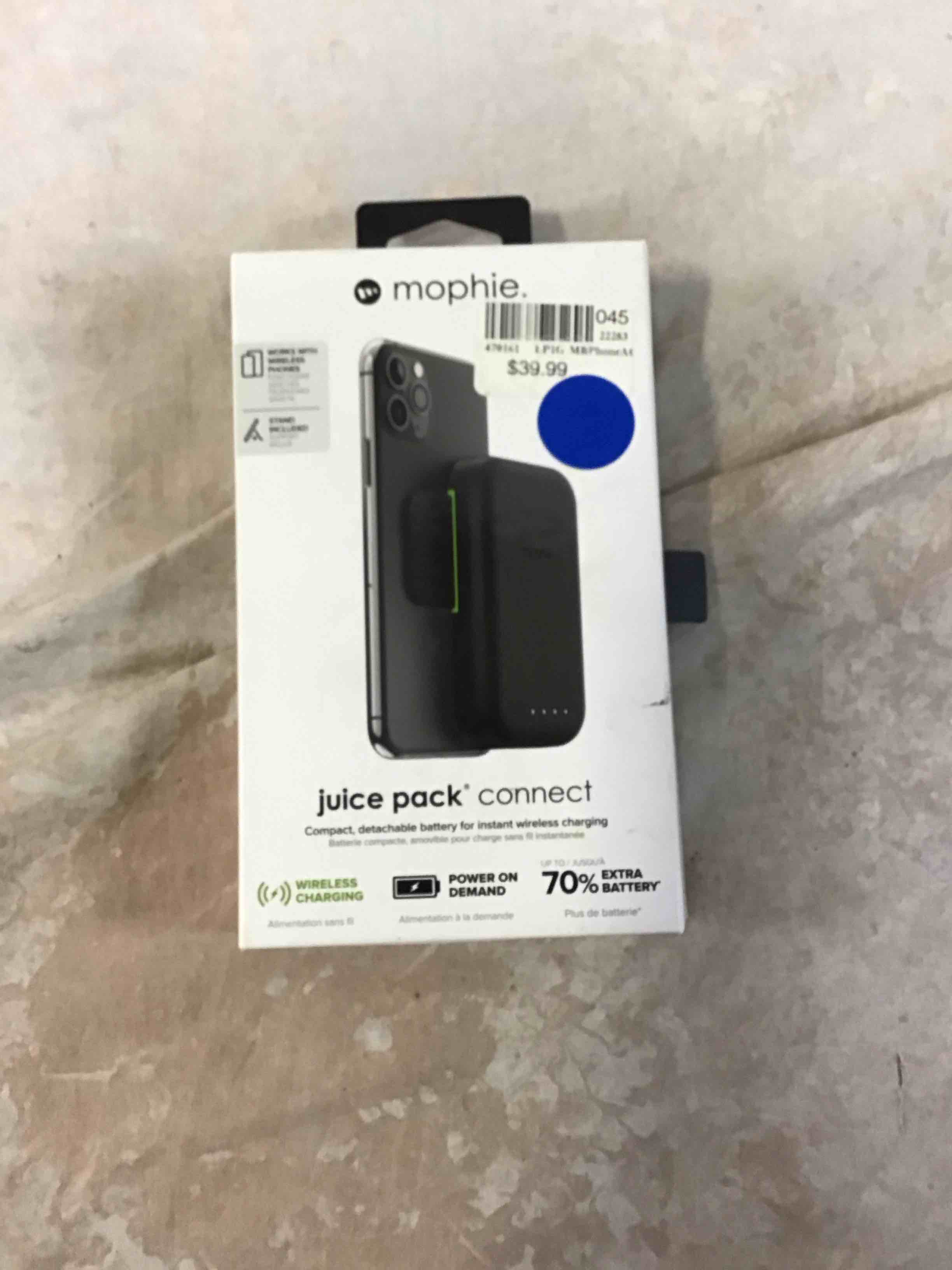 mophie juice pack connect -removable portable wireless 5 000mah battery