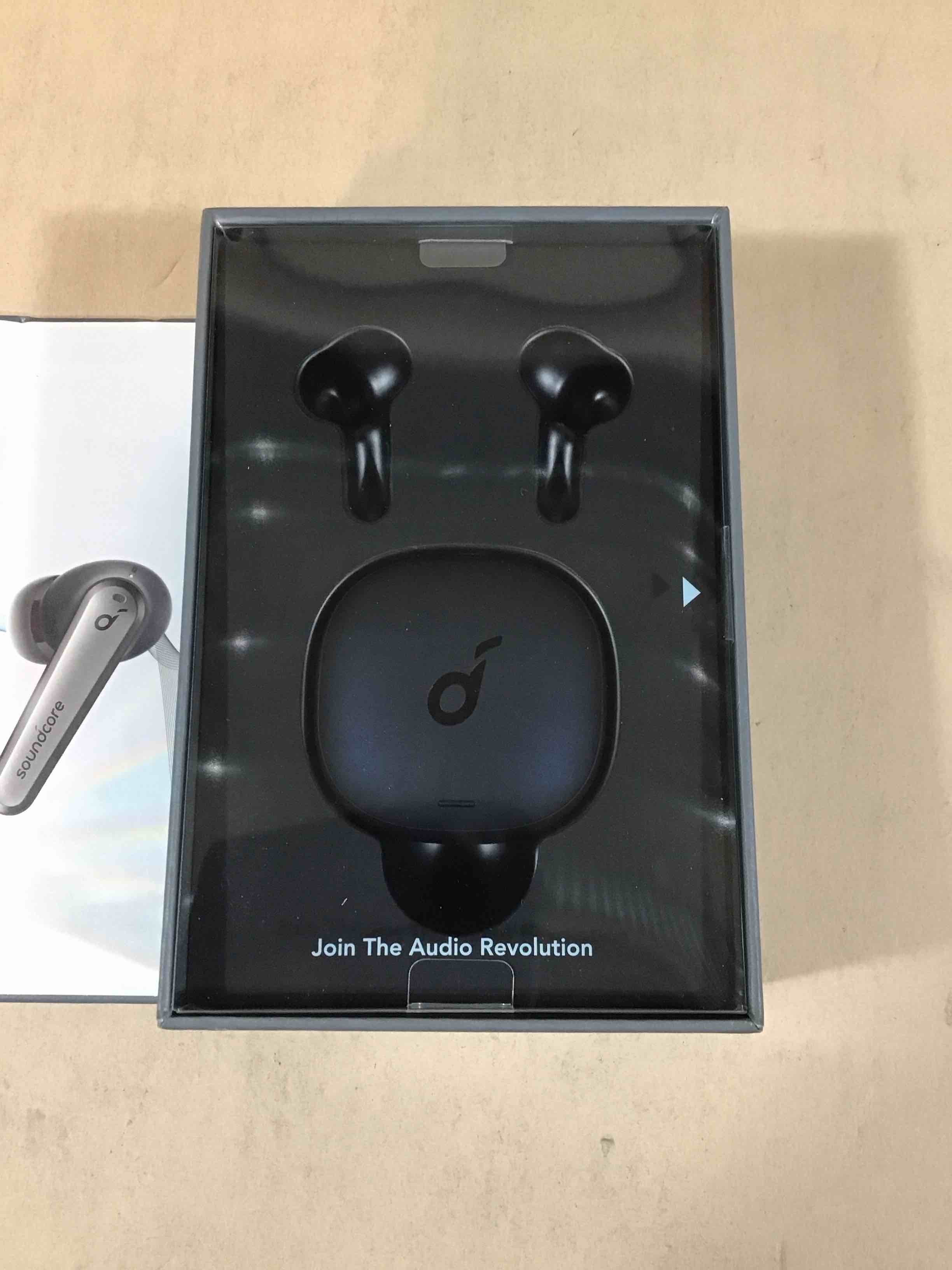 Condition photo showing New/Like New for soundcore by anker liberty air 2 pro true wireless bluetooth noise cancelling earbuds - black