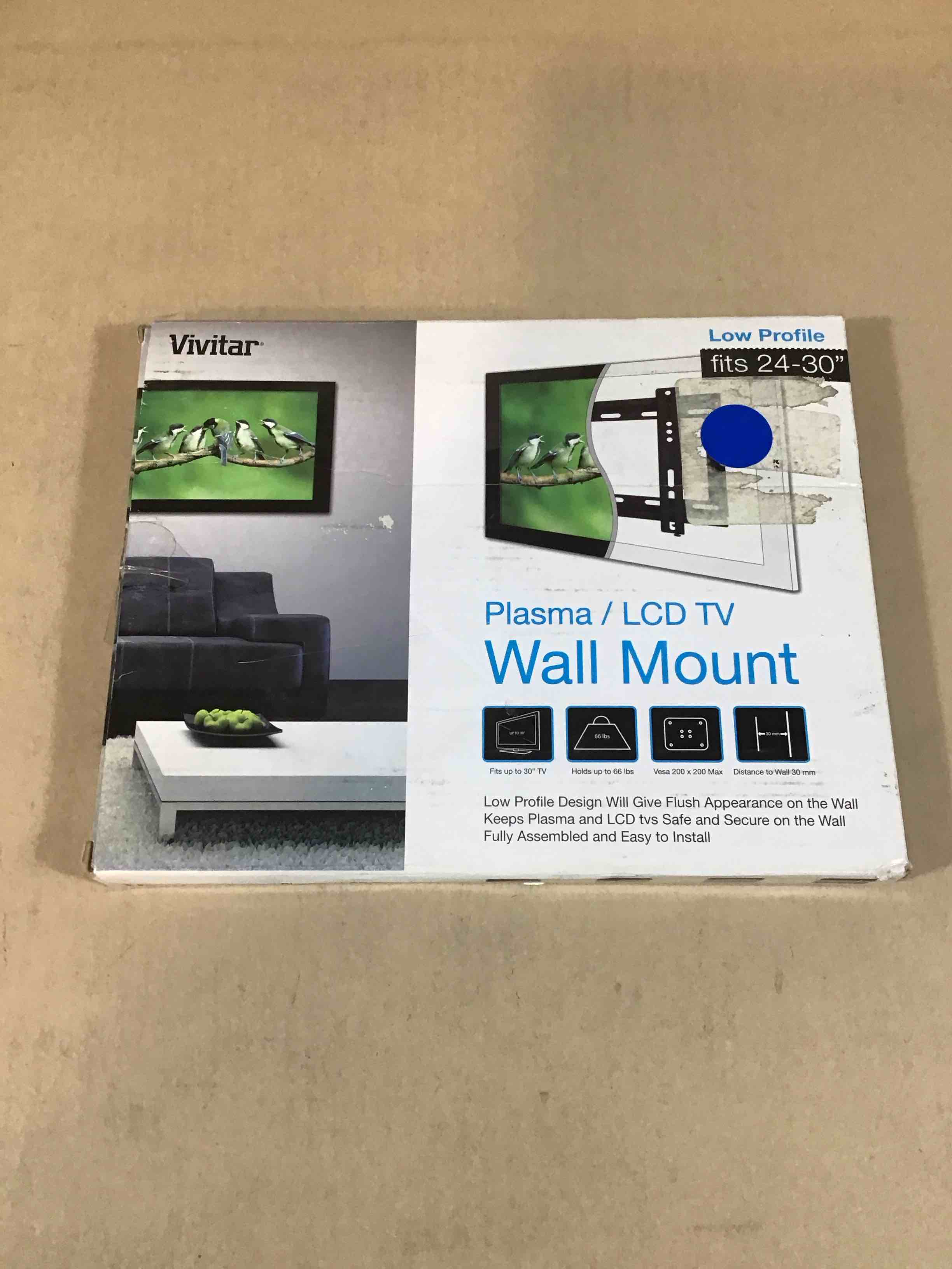 Condition photo showing Good Condition for vivitar 24"- 30" lwm-32 lcd monitor/tv wall mount bracket - black