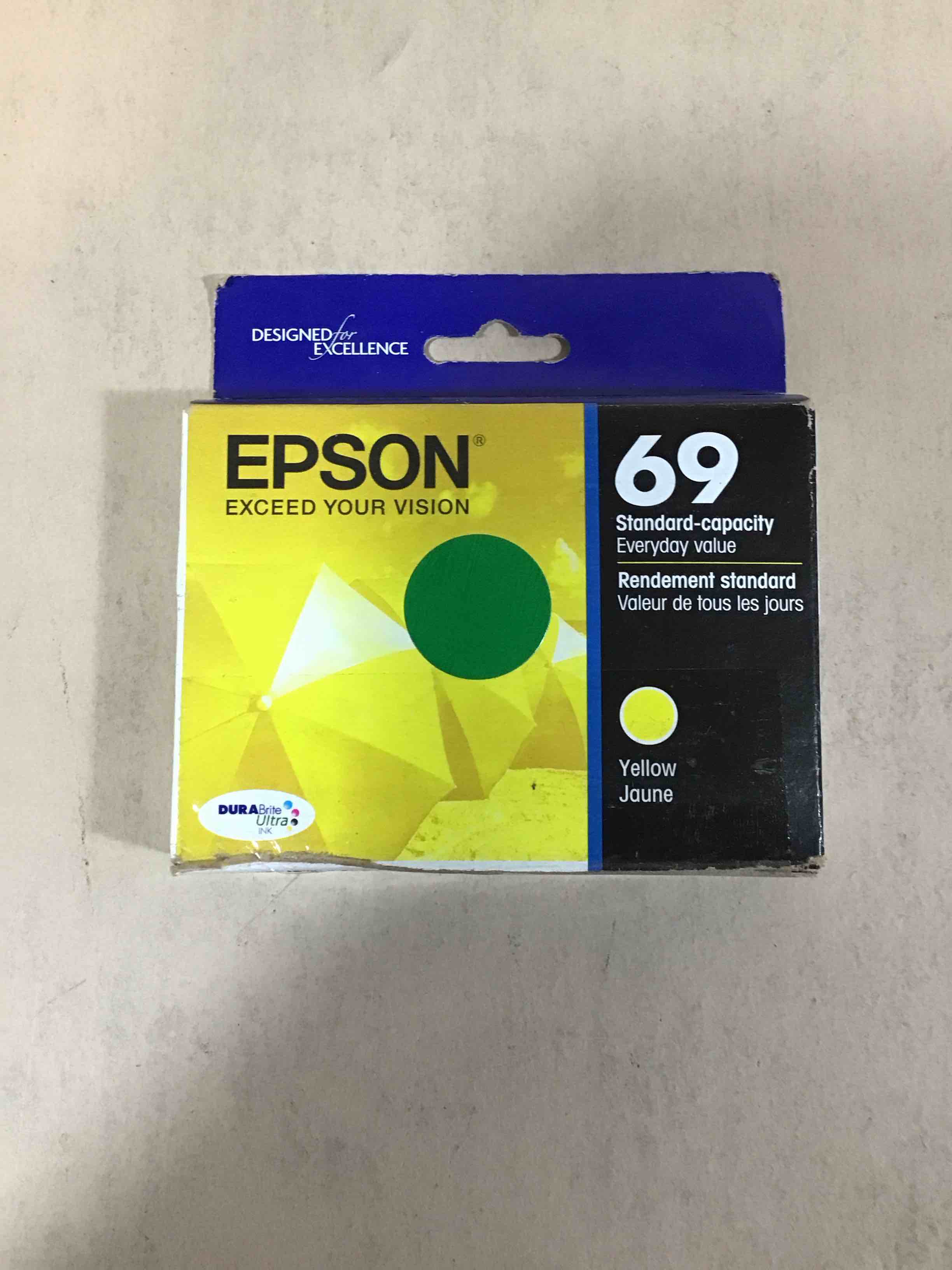 Condition photo showing New/Like New for epson 69 standard-capacity yellow ink cartridge