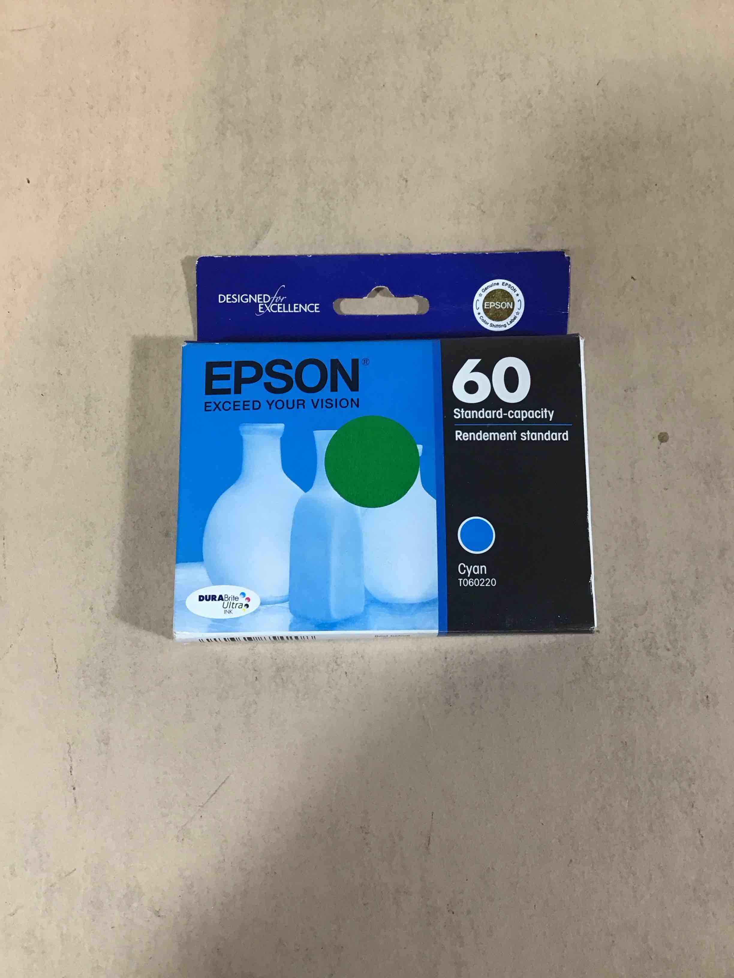 Condition photo showing New/Like New for epson  epst060220s  durabrite ultra cyan ink cartridge  1 each