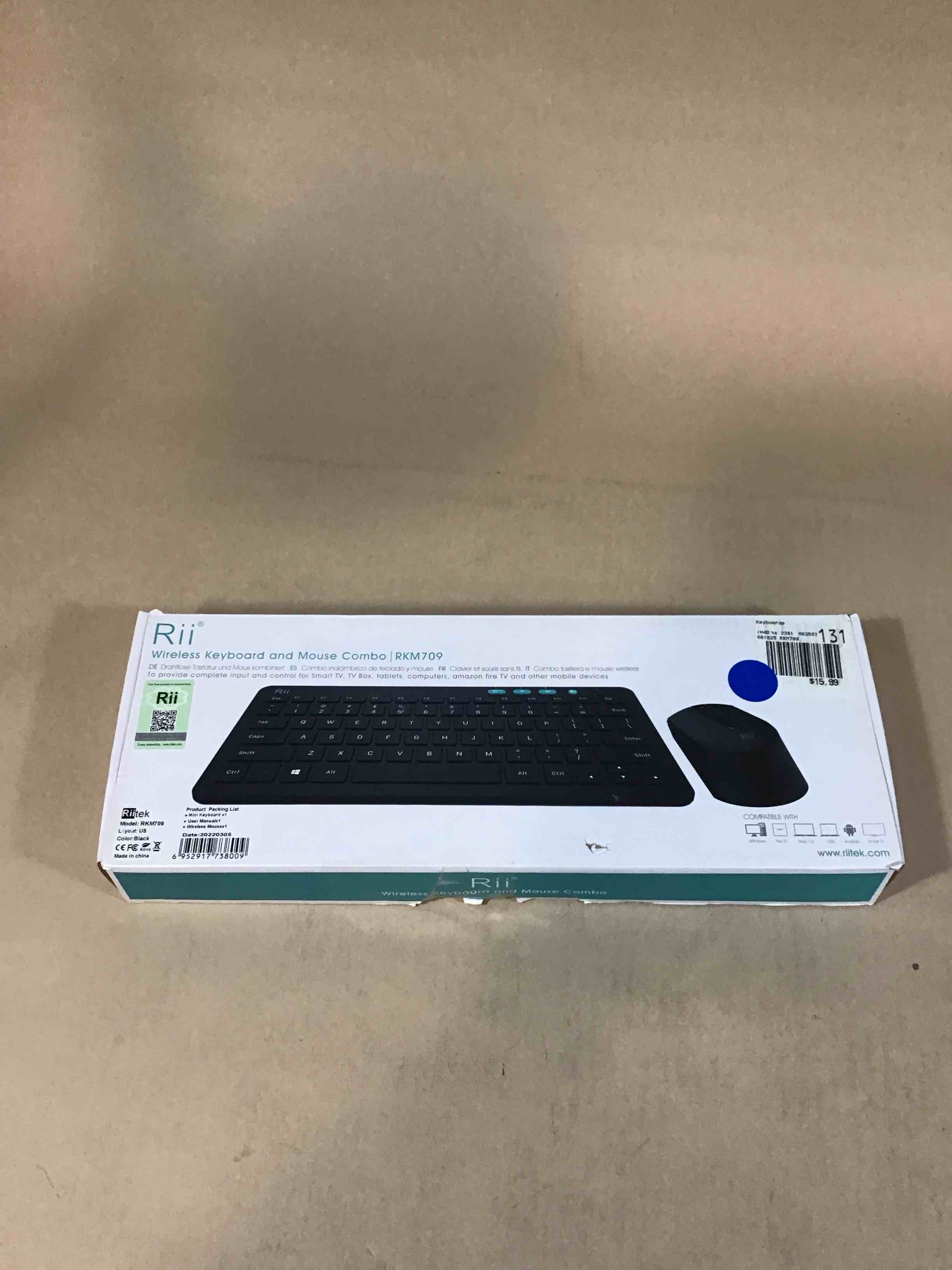 rii wireless keyboard and mouse combo  