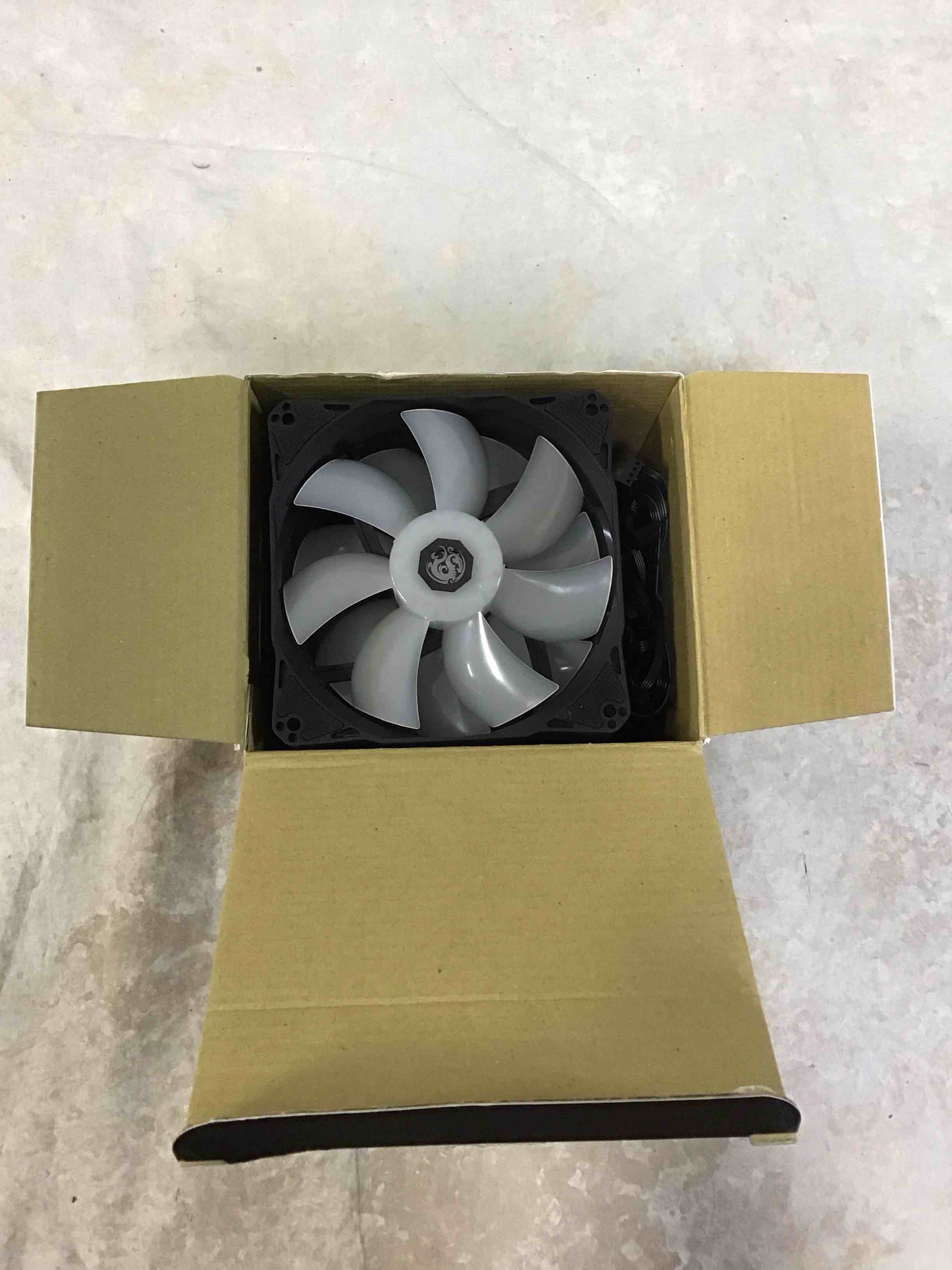 Condition photo showing Good Condition for bitspower notos 120mm case fan drgb computer fan pwm pc cooling fan led high airflow desktop silent cooler 1800 rpm w/pwm fan hub digital rgb controller (3 pack)