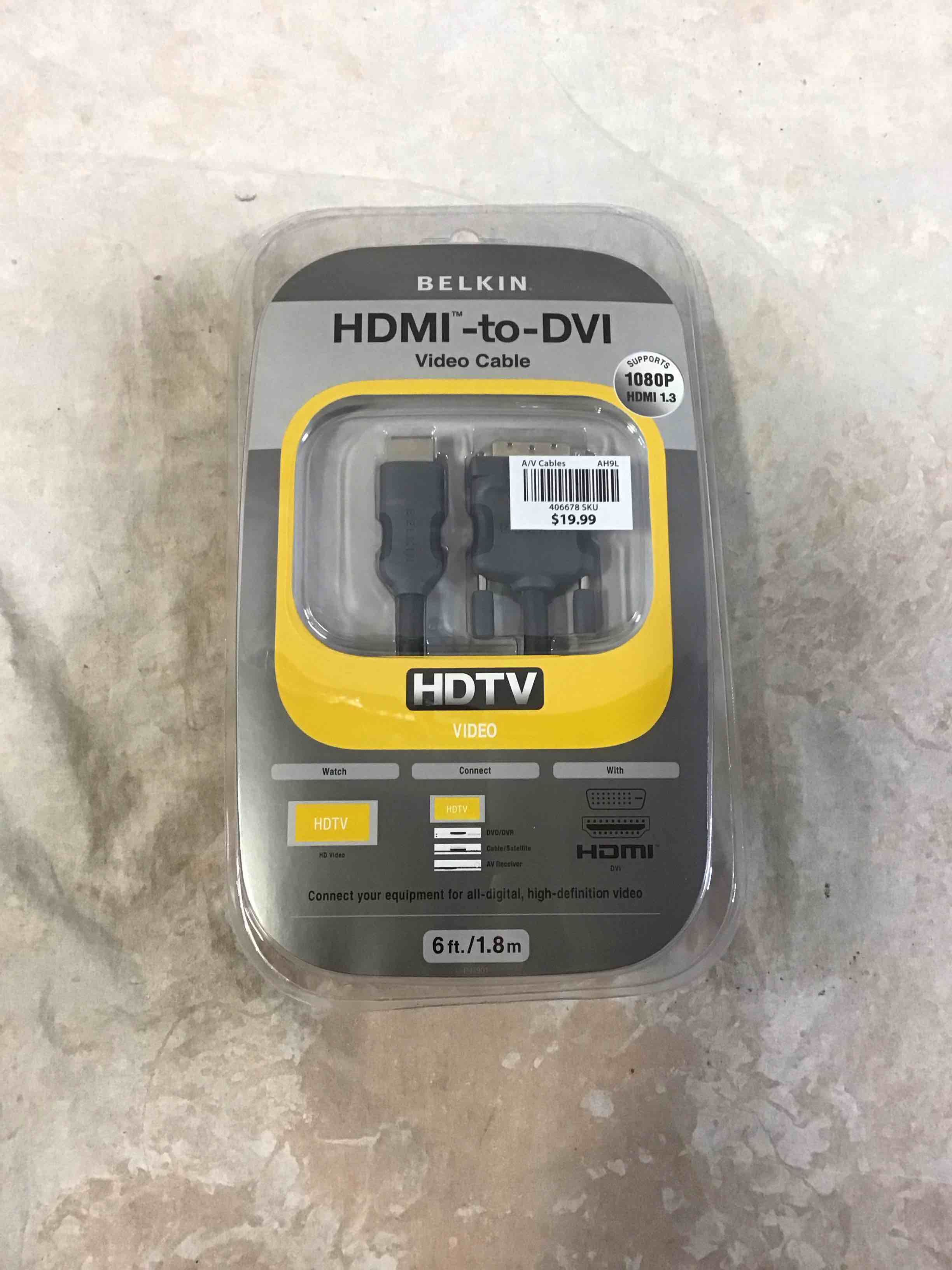 Condition photo showing New/Like New for belkin hdmi to dvi-d cable