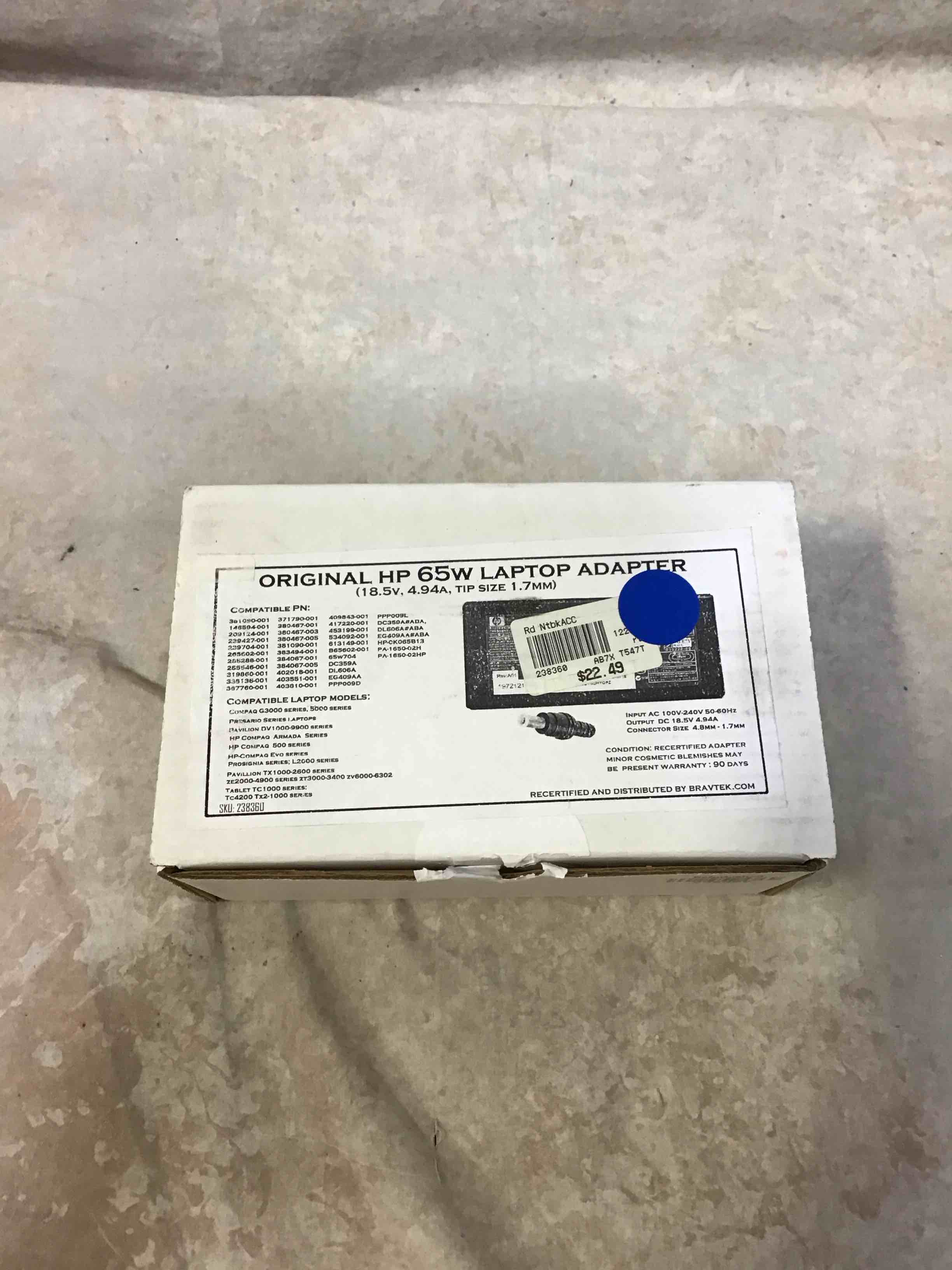 Original HP 65w Laptop Adapter 