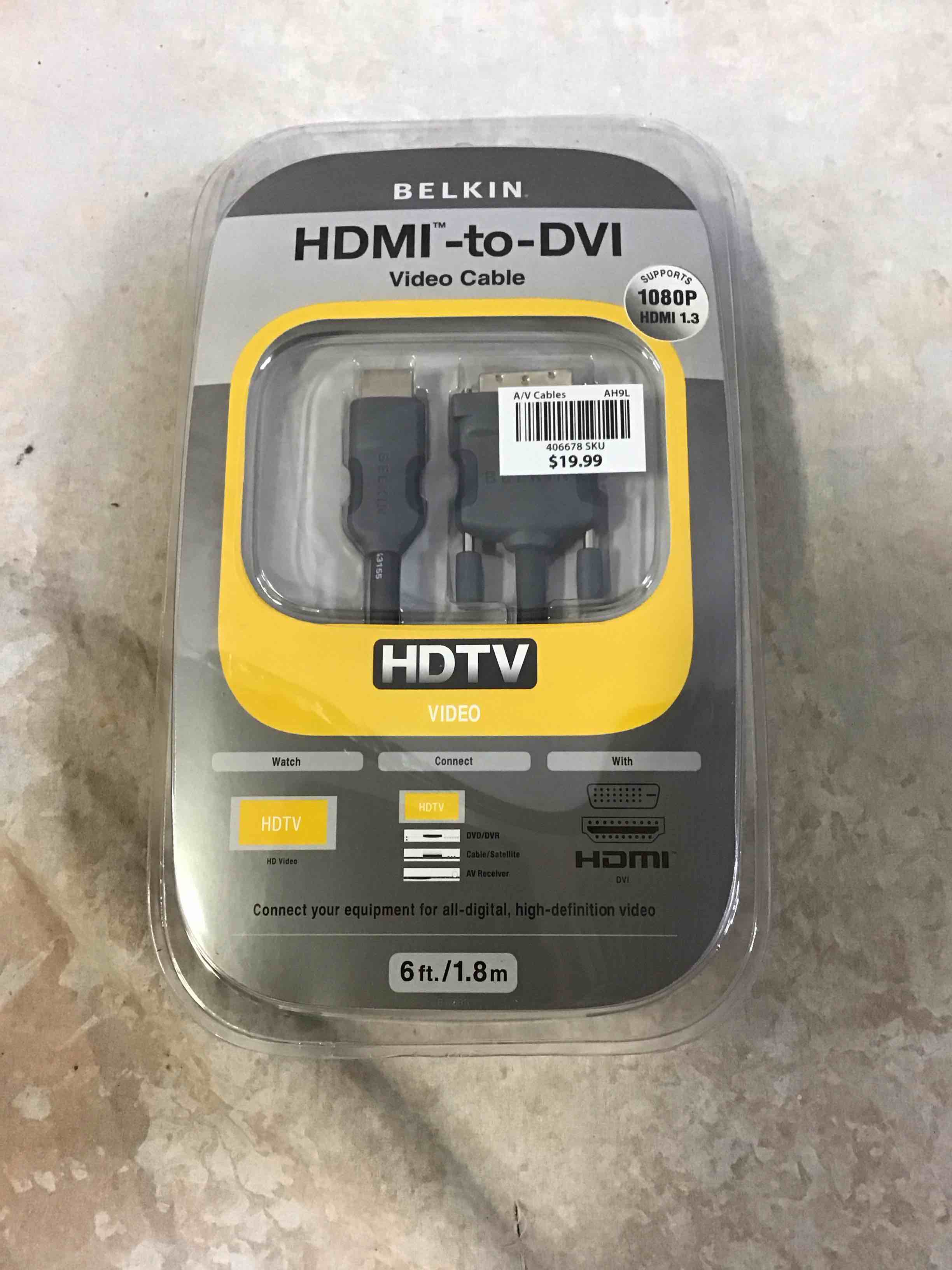 Belkin HDMi to DVI-D Cable