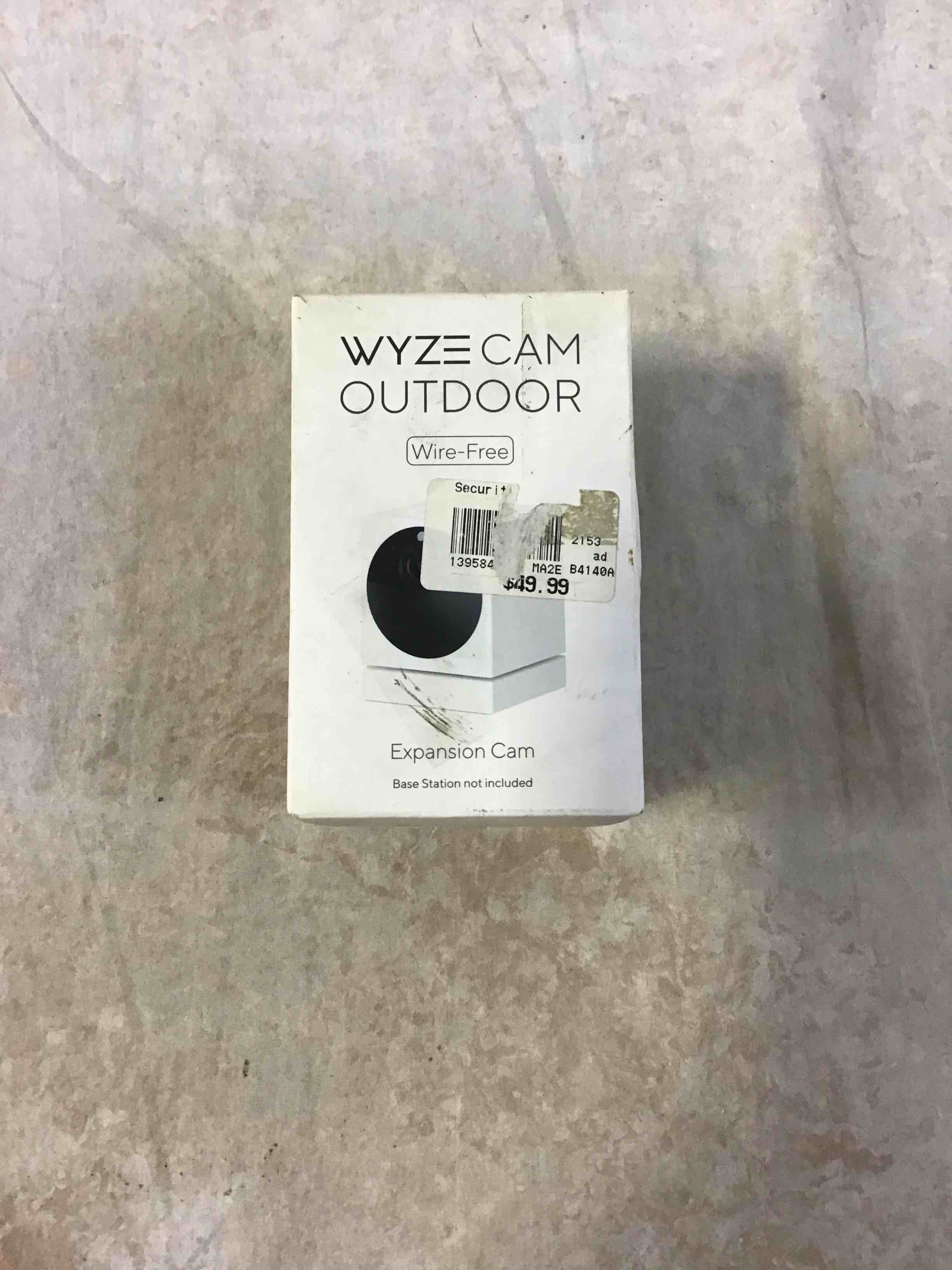Condition photo showing Good Condition for wyze cam outdoor add-on camera, 1080p hd indoor/outdoor wire-free smart home camera with night vision, 2-way audio, works with alexa & google assistant (base station required) (b08ffk9zyr)