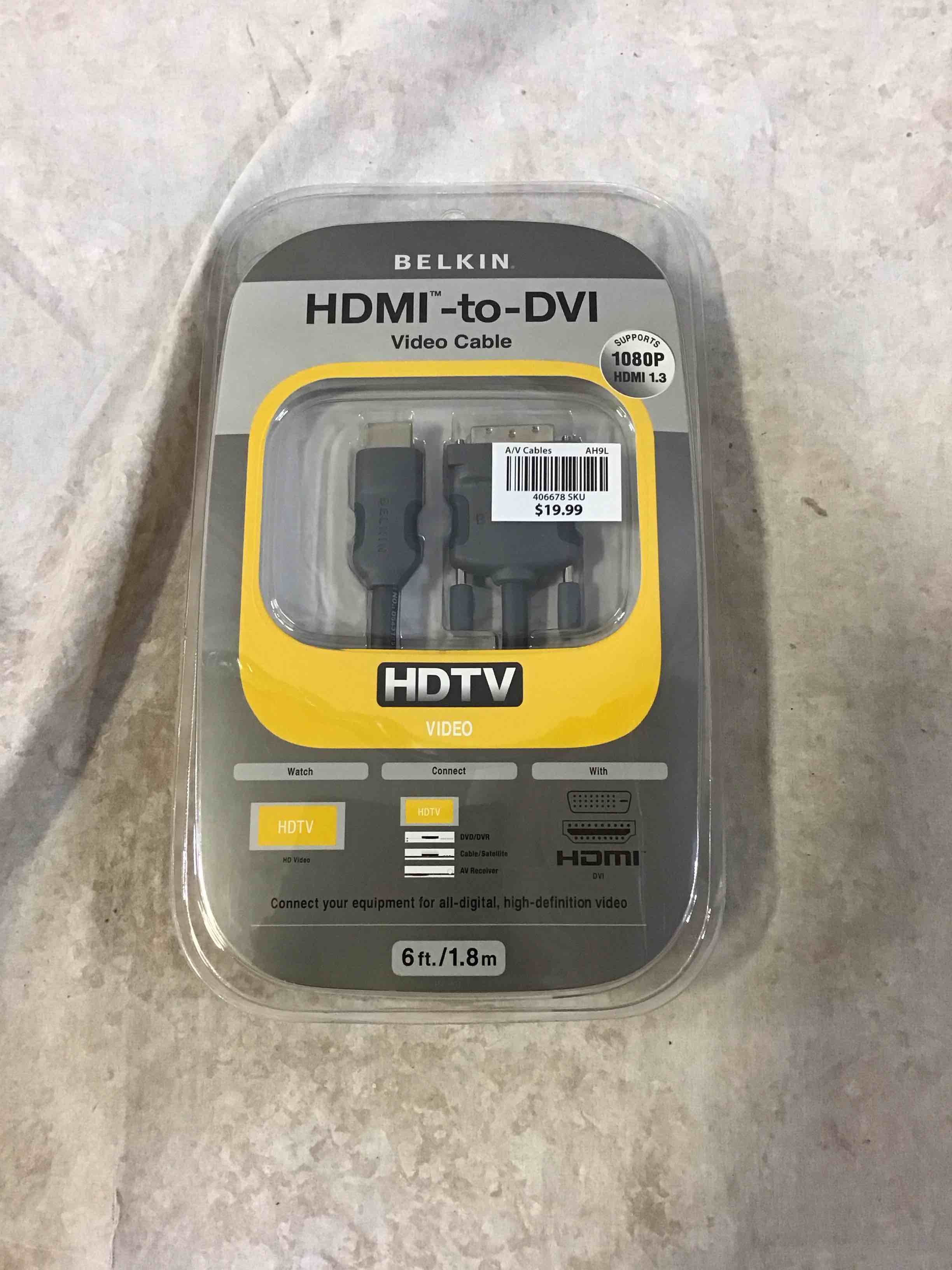 Condition photo showing New/Like New for belkin hdmi to dvi-d cable