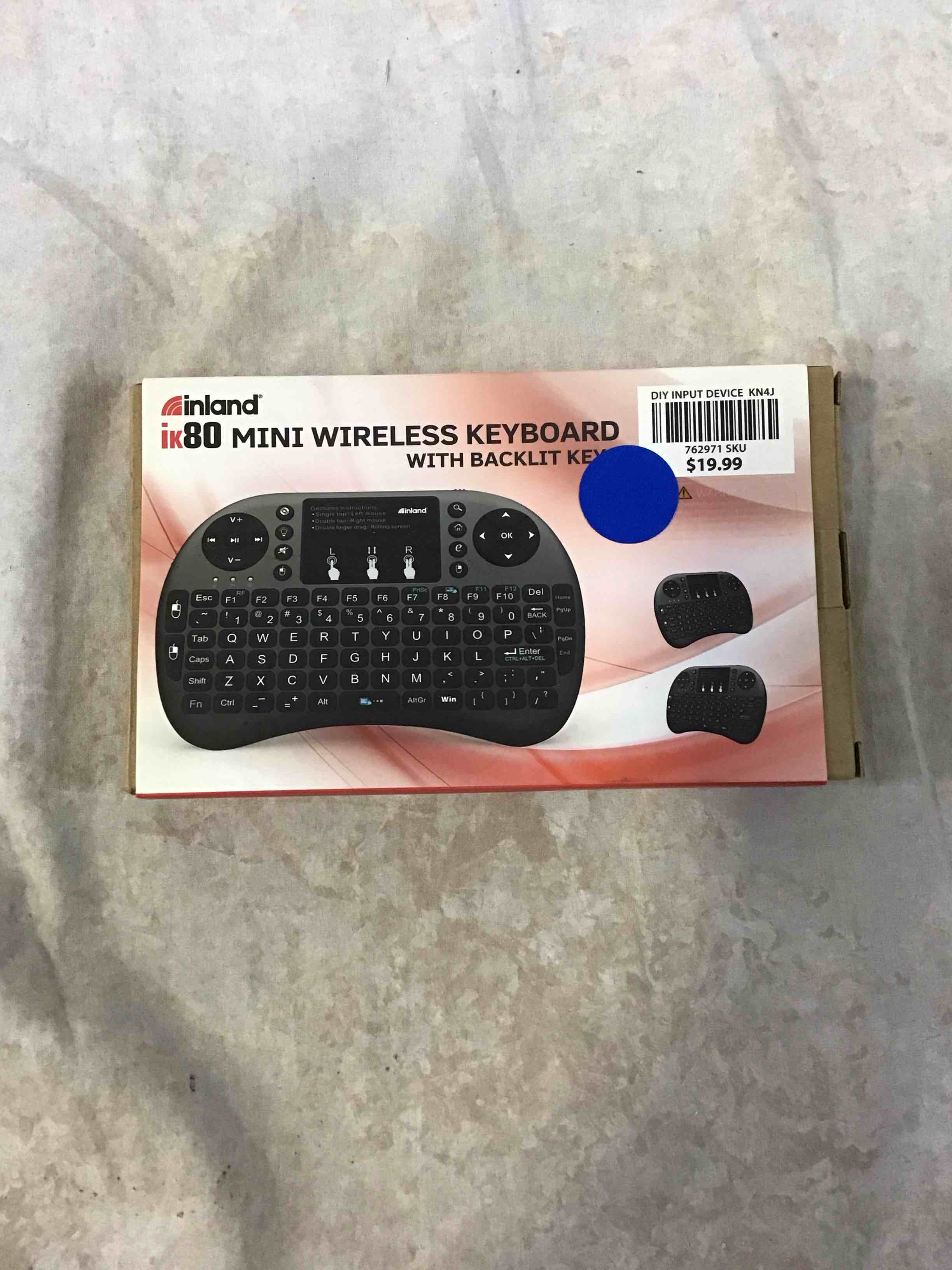 Condition photo showing Good Condition for i8+ backlit mini wireless keyboard with touchpad