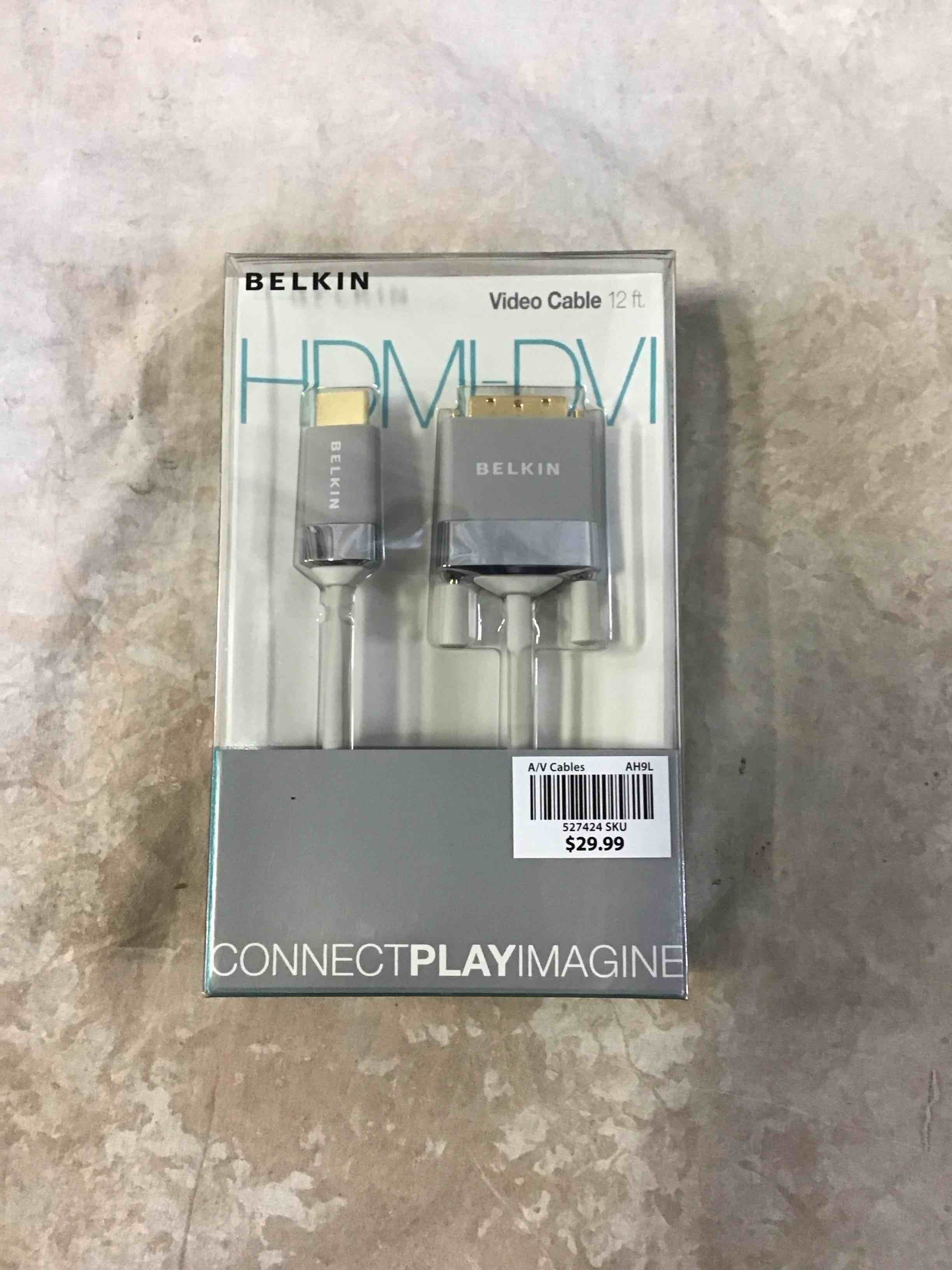 belkin av22401-12-wht hdmi to dvi-d cable adapter