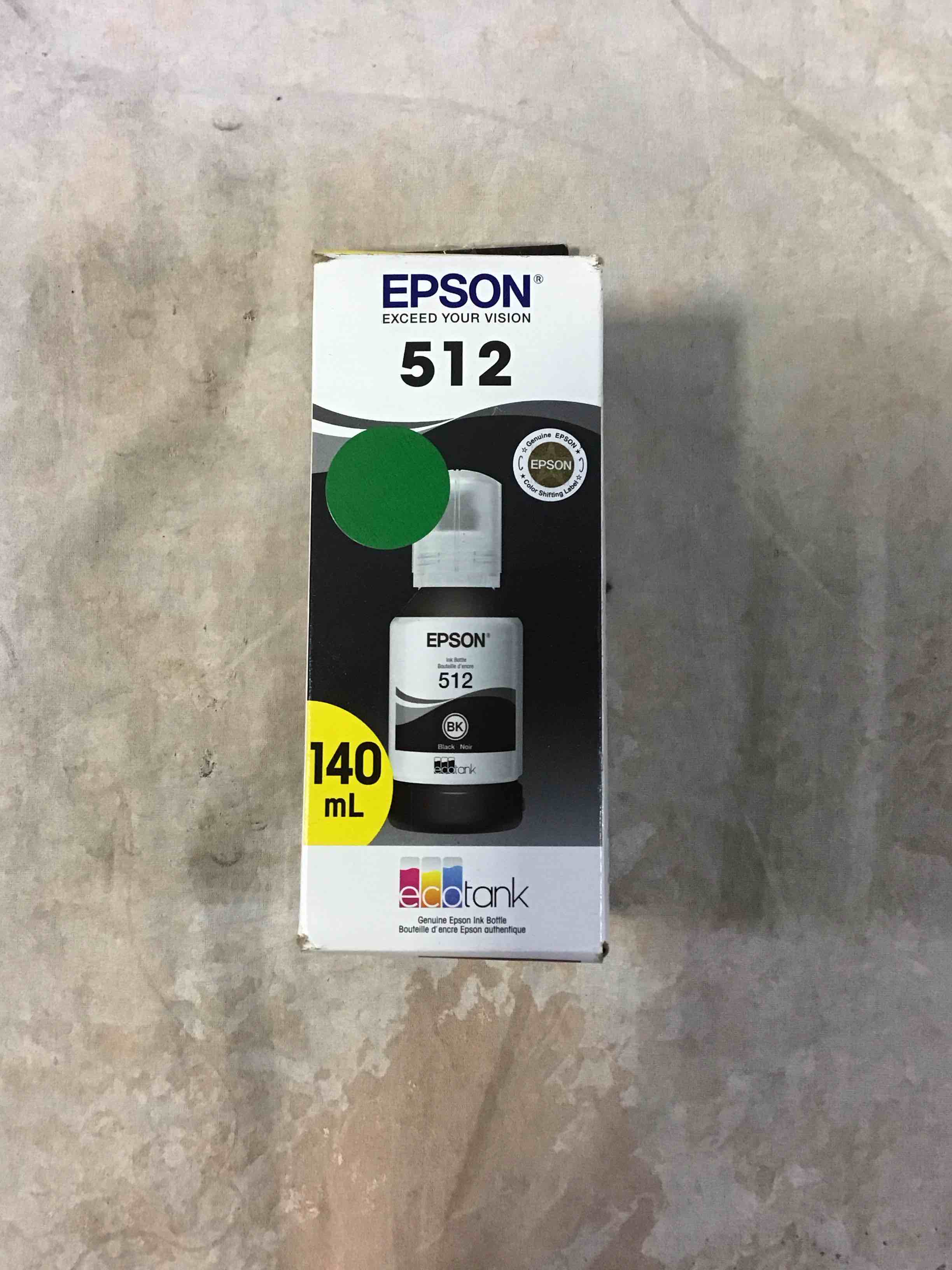 Condition photo showing New/Like New for epson - ecotank 512 ink bottle - black